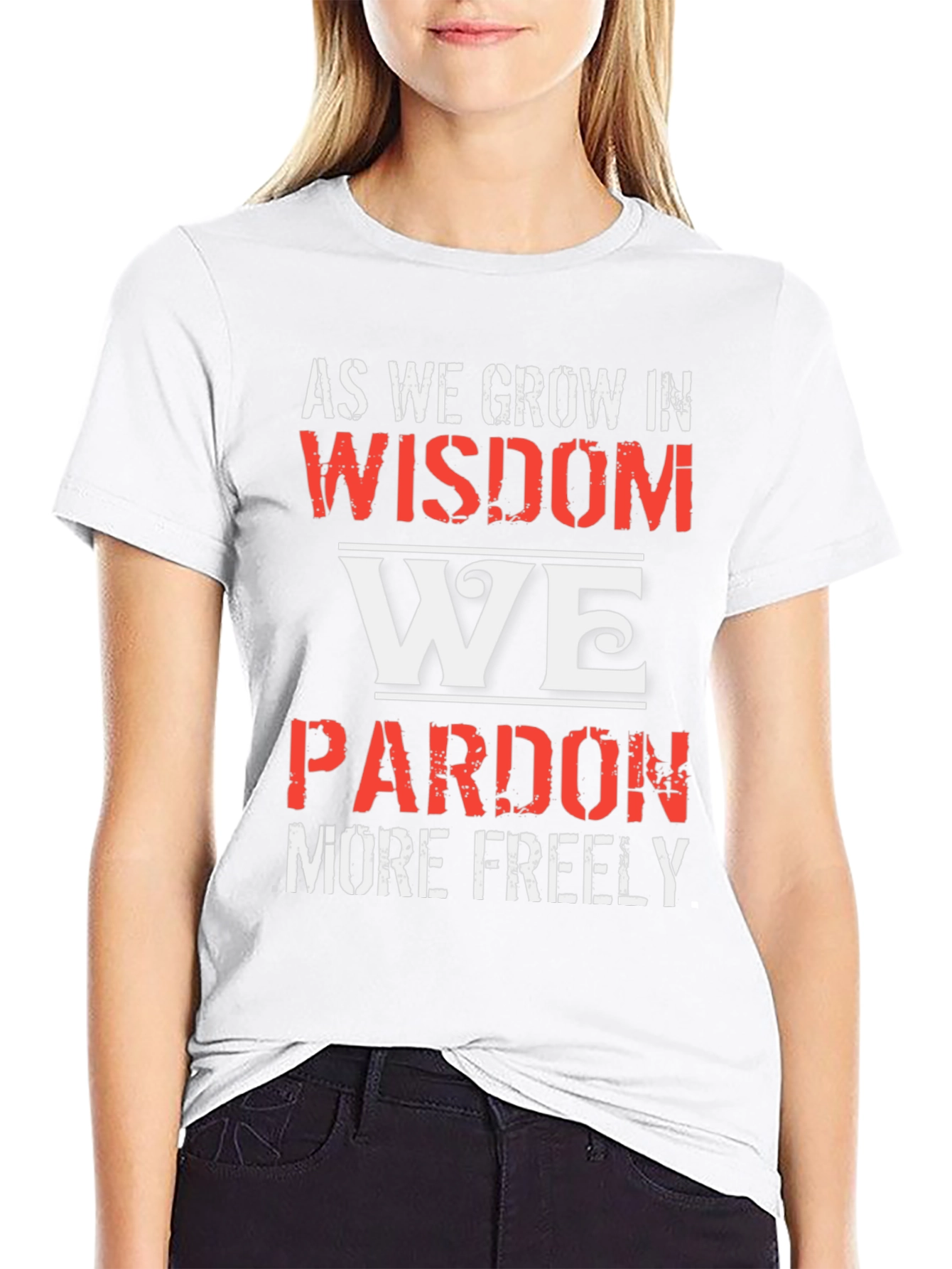 Wisdom Pardon Graphic Tee - Black