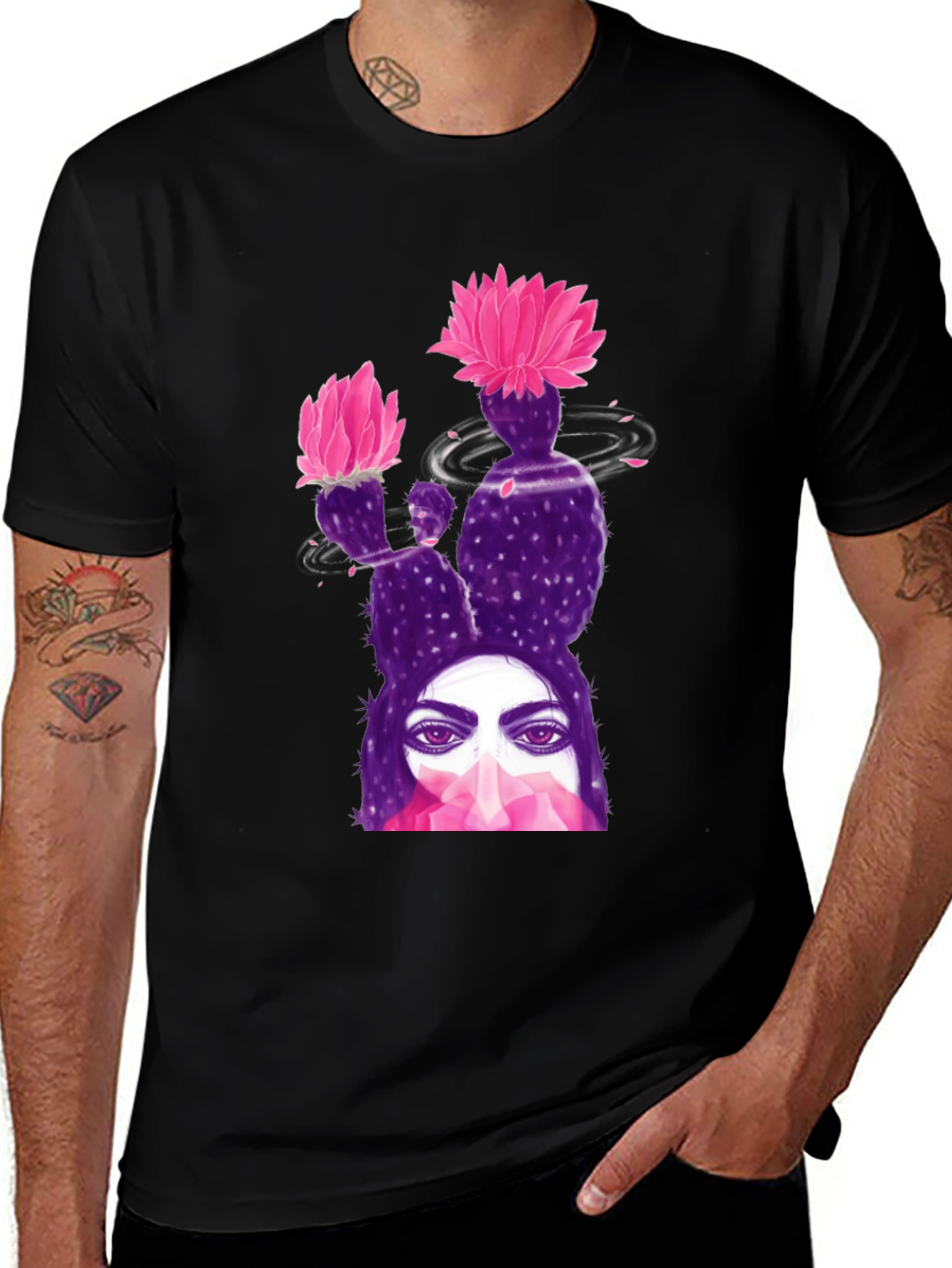 Cactus Woman Graphic Tee - Stylish Comfort