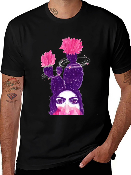 Cactus Woman Graphic Tee - Stylish Comfort