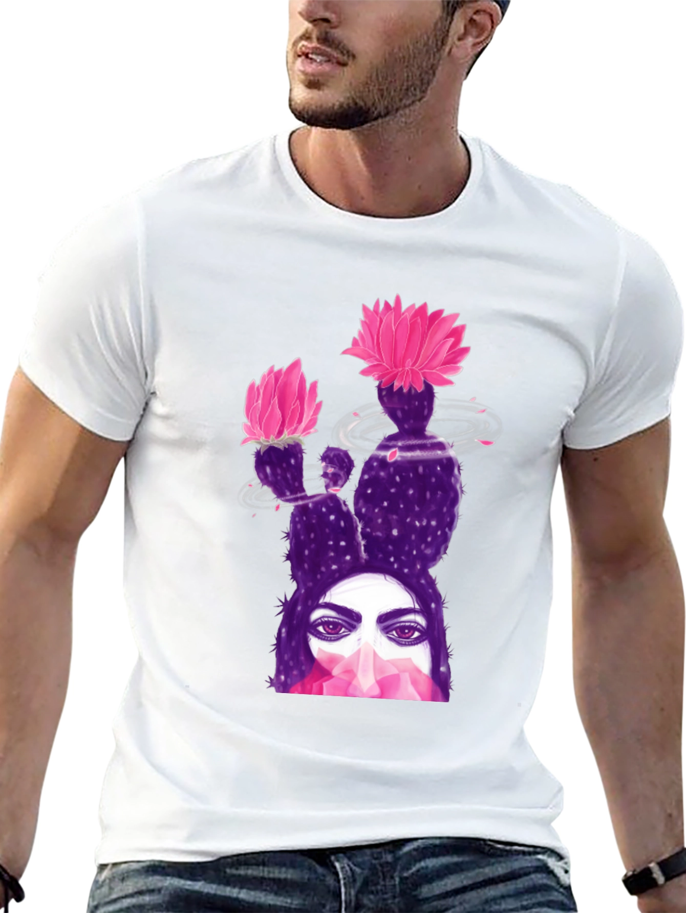 Cactus Woman Graphic Tee - Stylish Comfort