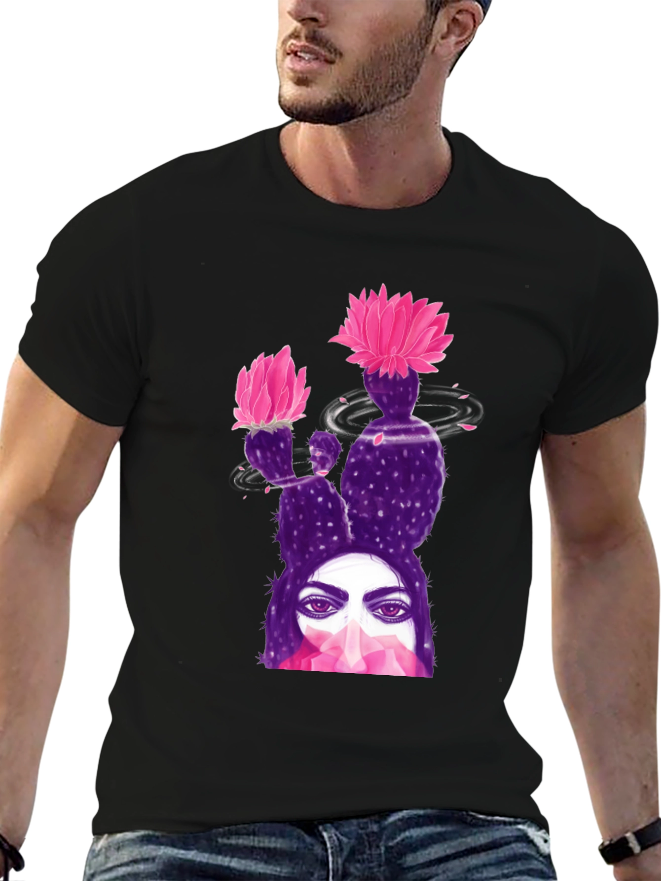 Cactus Woman Graphic Tee - Stylish Comfort