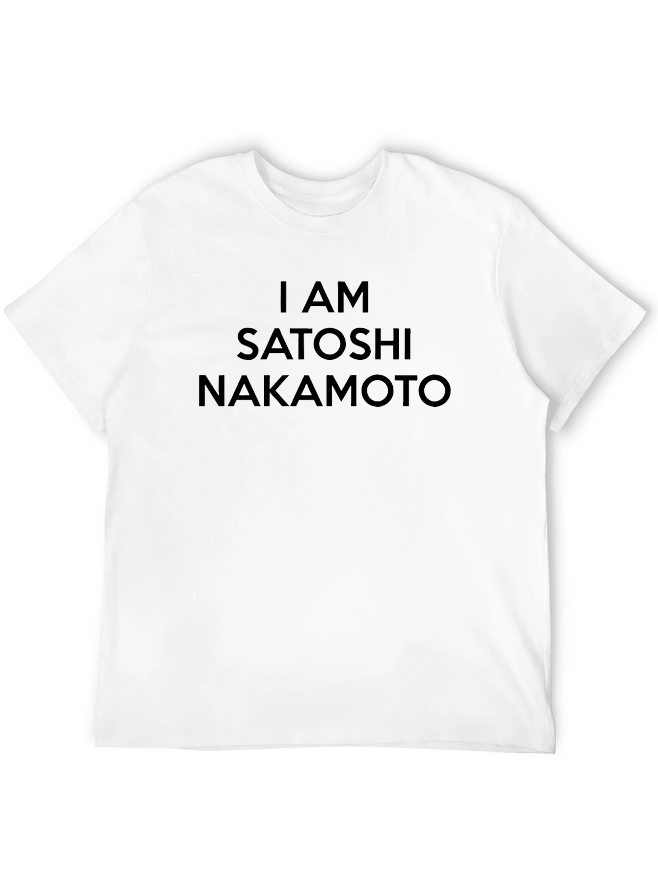 I AM Satoshi Nakamoto Black T-Shirt