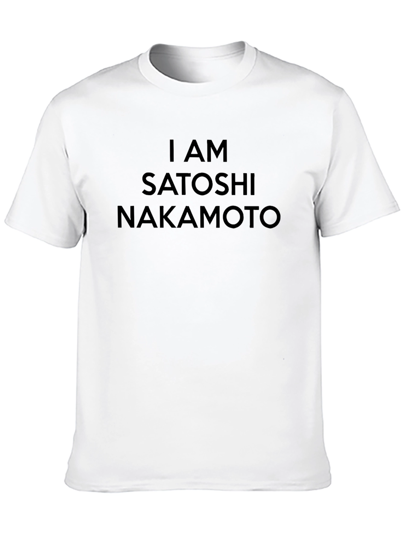 I AM Satoshi Nakamoto Black T-Shirt
