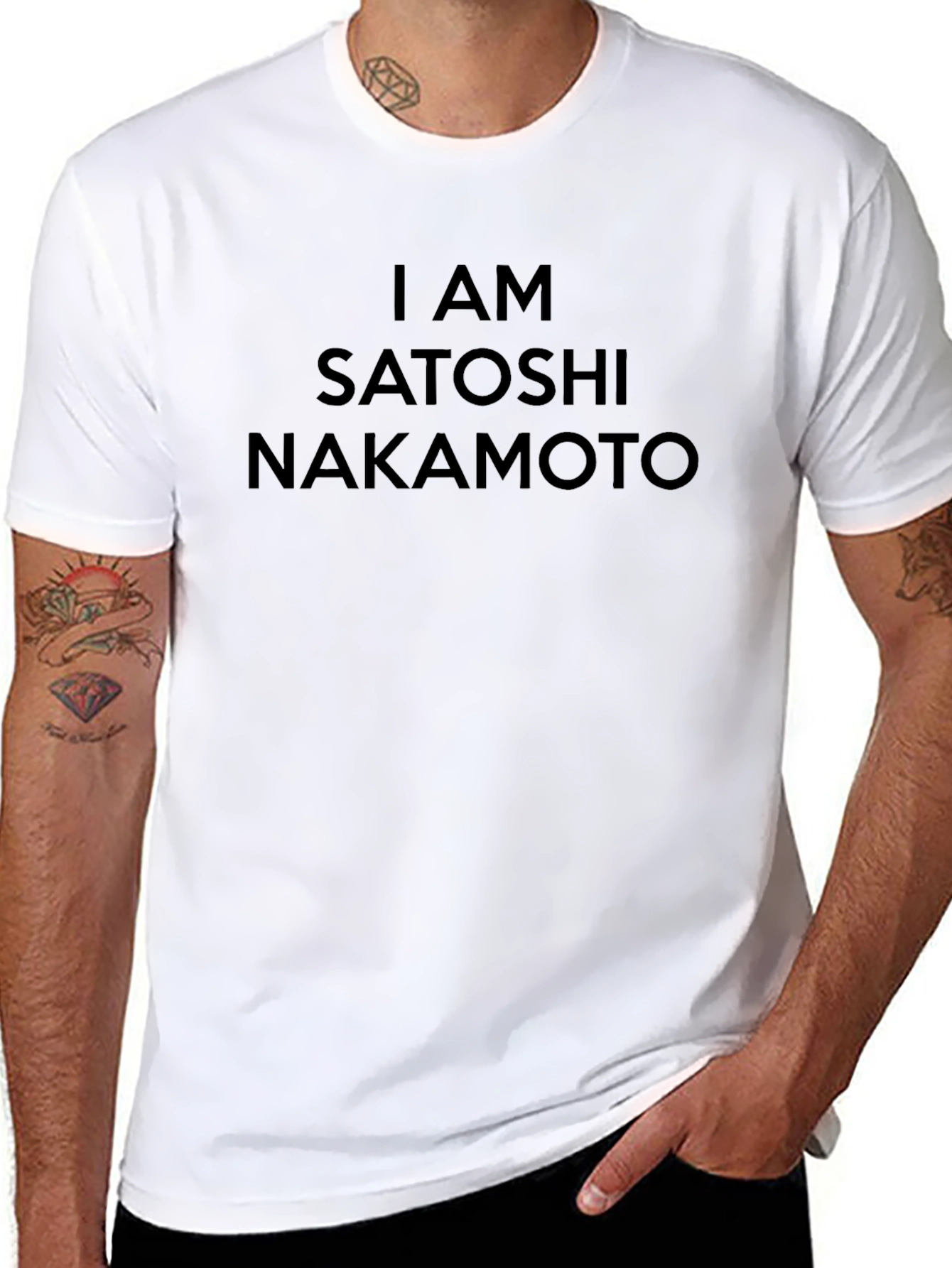 I AM Satoshi Nakamoto Black T-Shirt