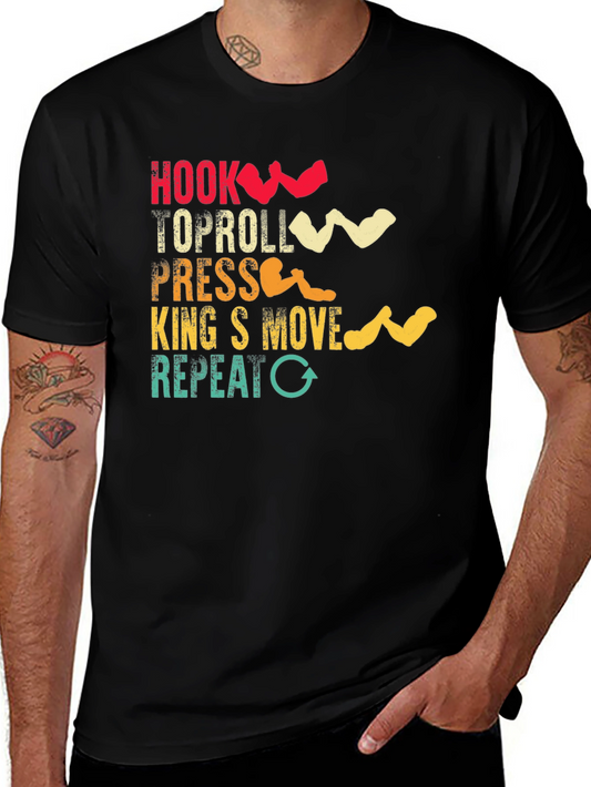 Arm Wrestling Moves T-Shirt - Hook Toproll Press Kings Move