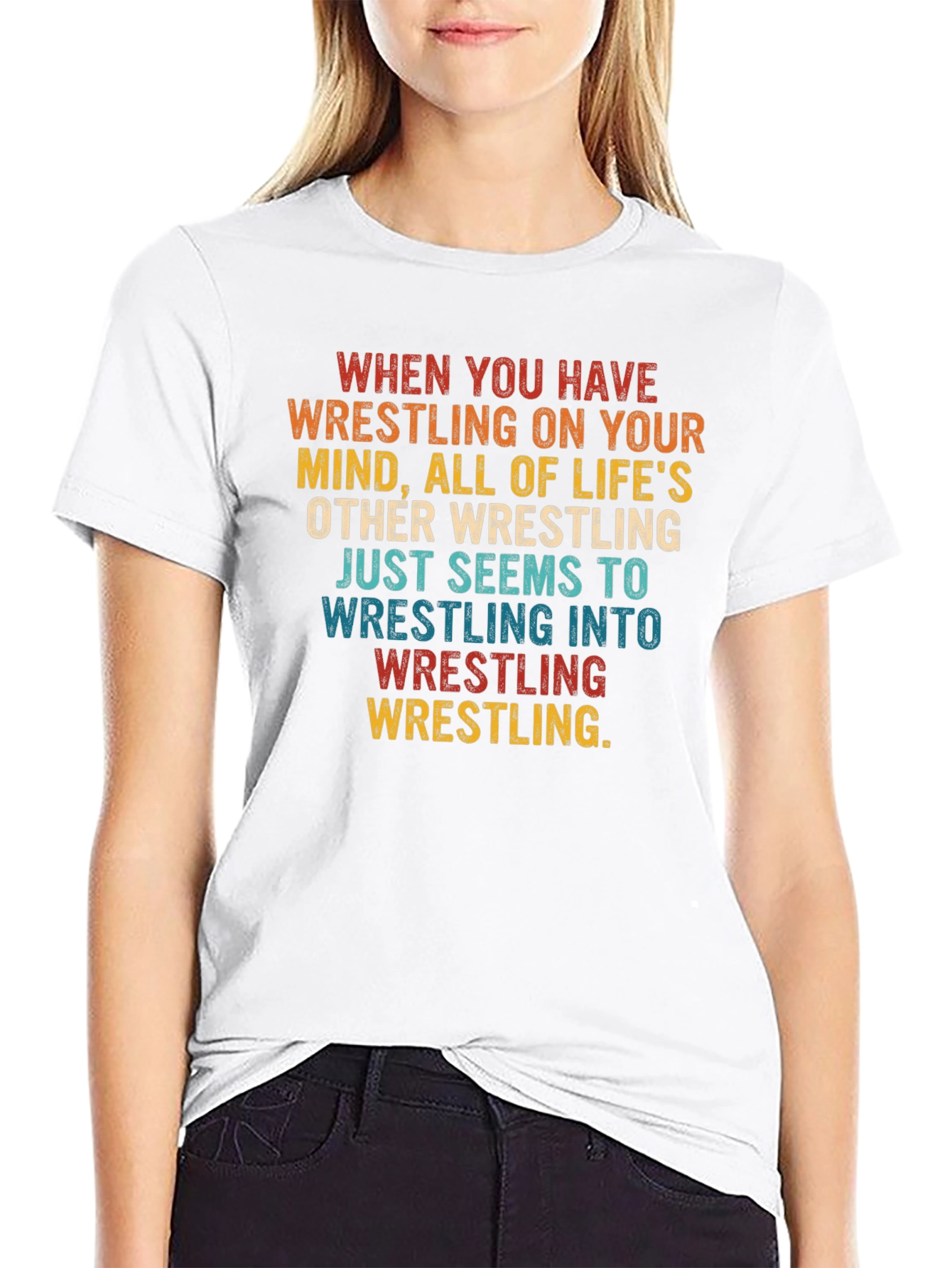 Wrestling Mindset Graphic Tee - Funny Sport T-Shirt