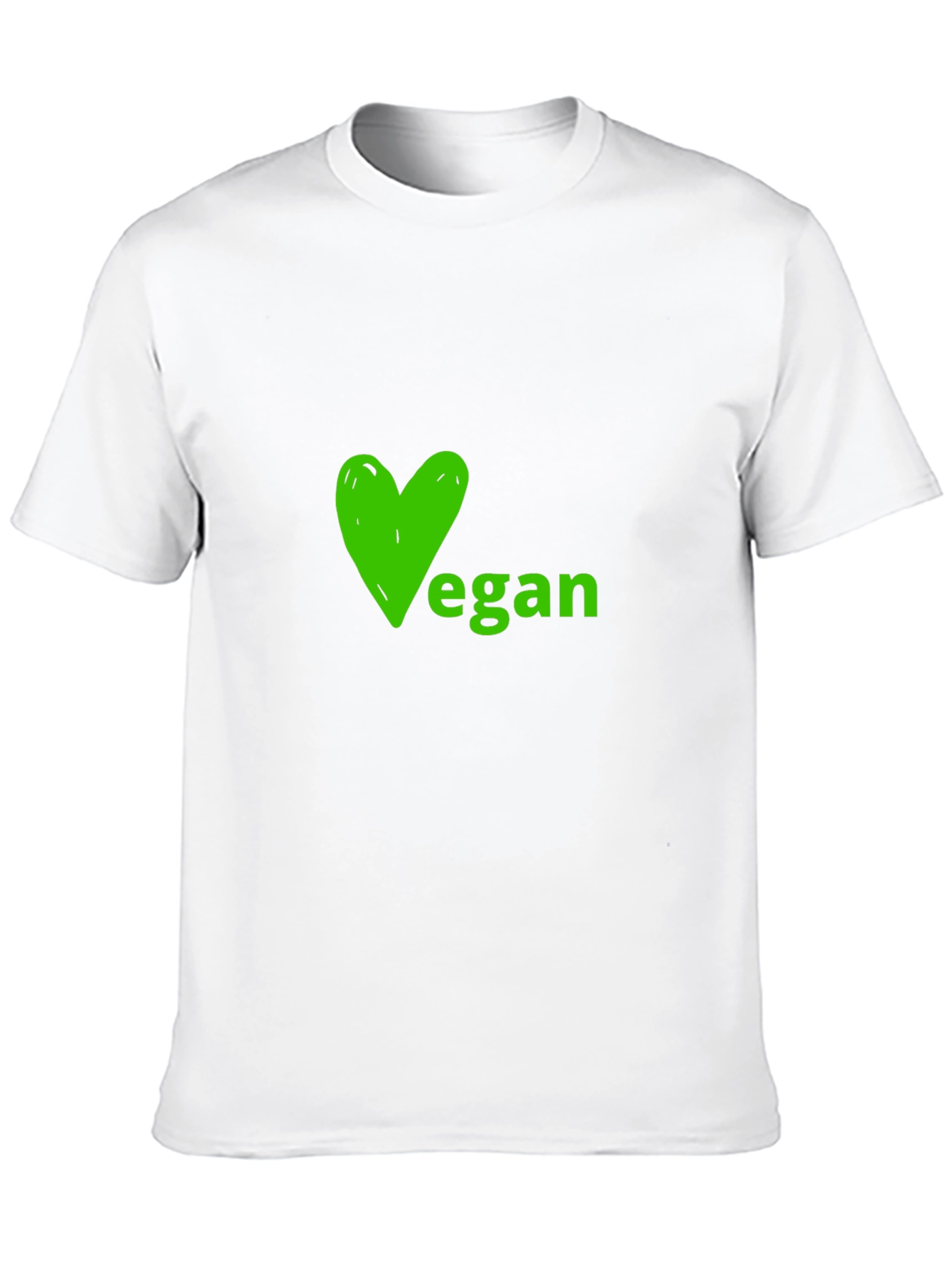 Vegan Heart Graphic Tee - Soft Black Shirt