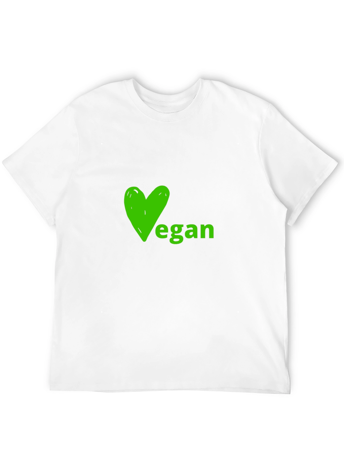 Vegan Heart Graphic Tee - Soft Black Shirt