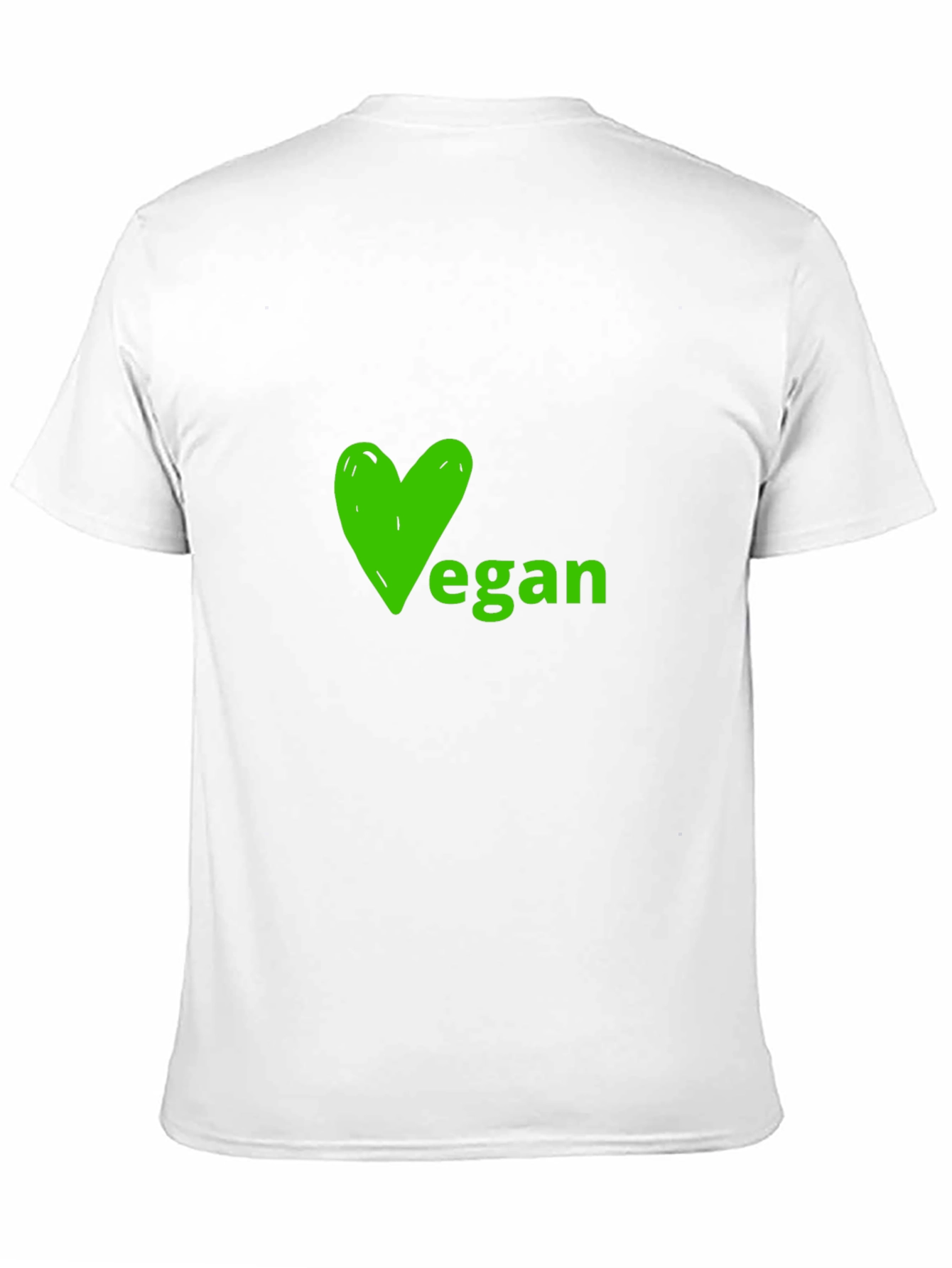 Vegan Heart Graphic Tee - Soft Black Shirt