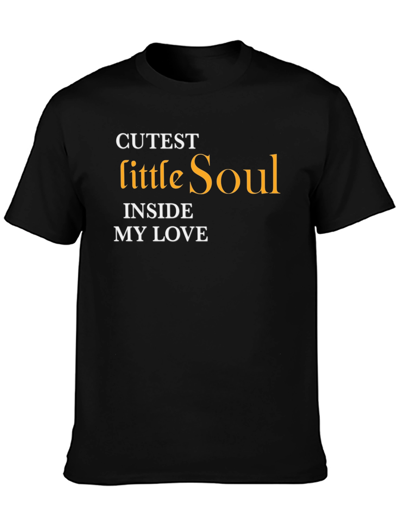 Cutest Little Soul T-Shirt - Black Stylish