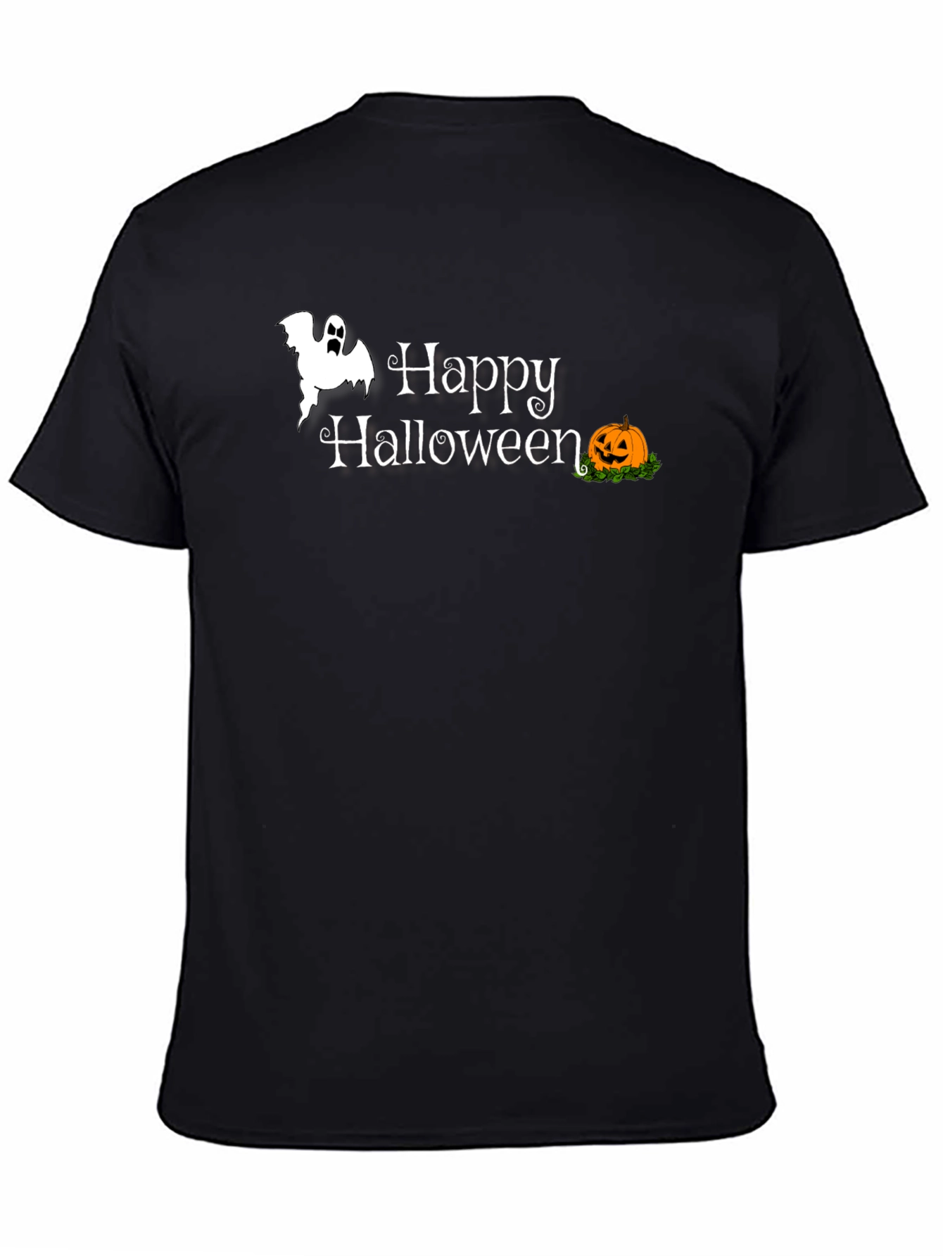 Happy Halloween Graphic Tee - Black