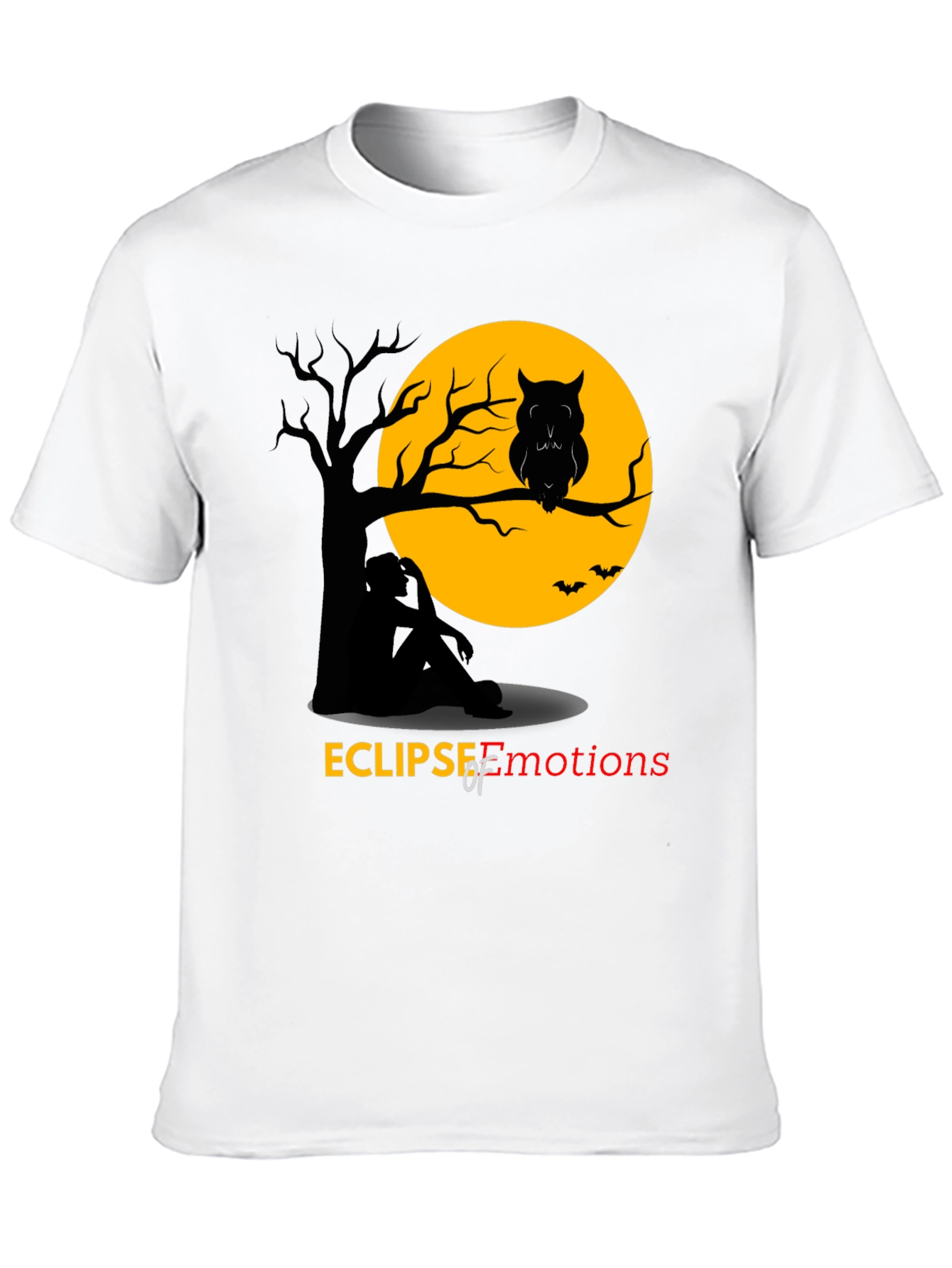 Eclipse of Emotions T-Shirt - Spooky Owl Design