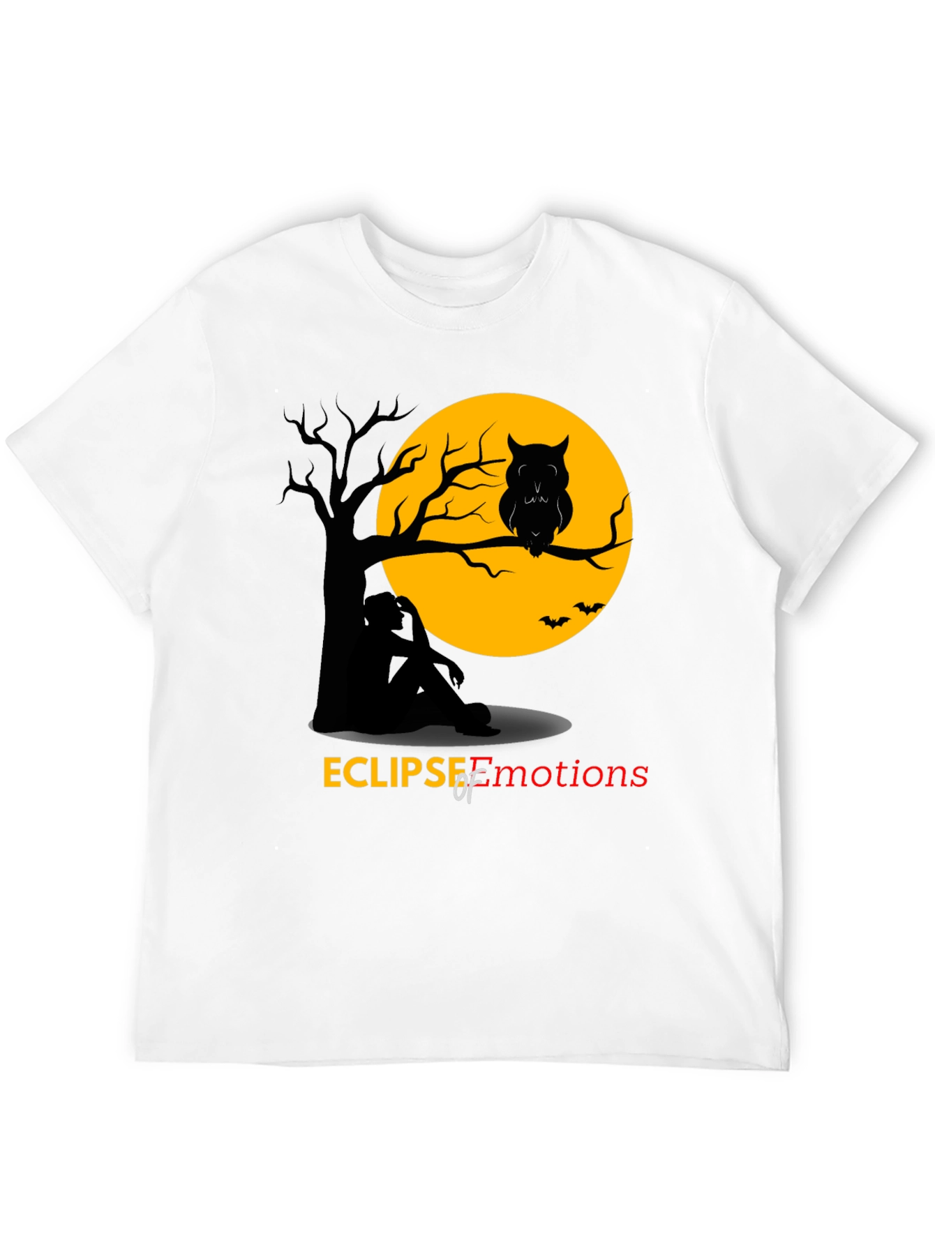 Eclipse of Emotions T-Shirt - Spooky Owl Design