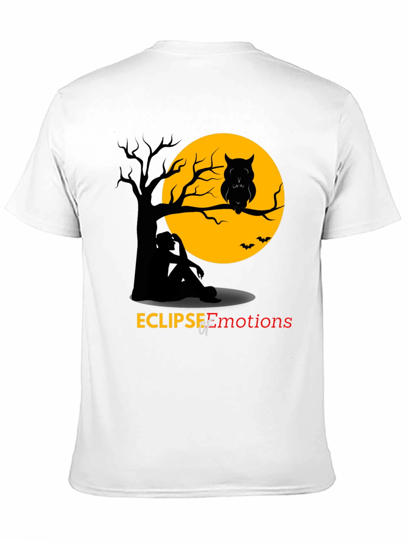 Eclipse of Emotions T-Shirt - Spooky Owl Design