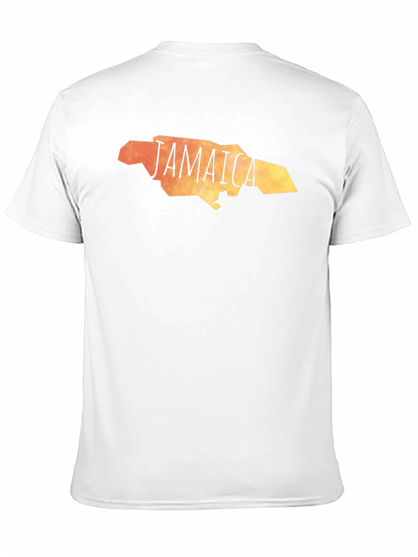 Jamaica Map Graphic T-Shirt - Black