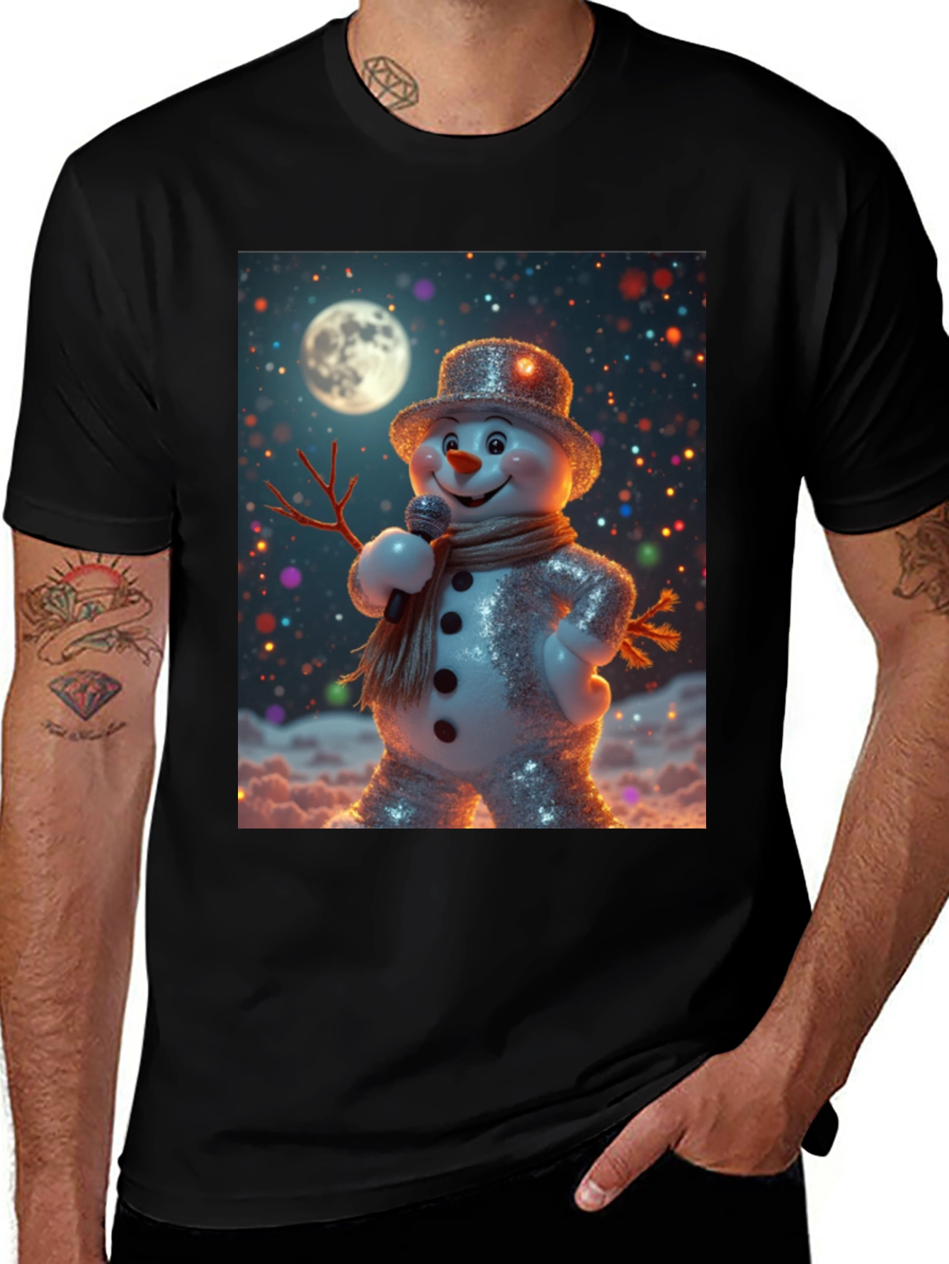 Singing Snowman Graphic Tee