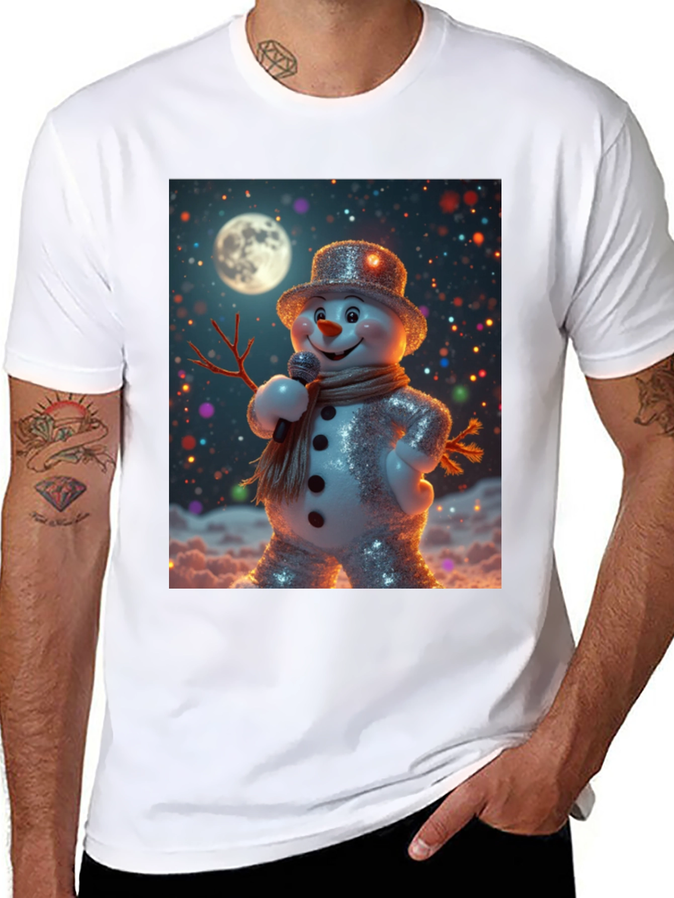 Singing Snowman Graphic Tee