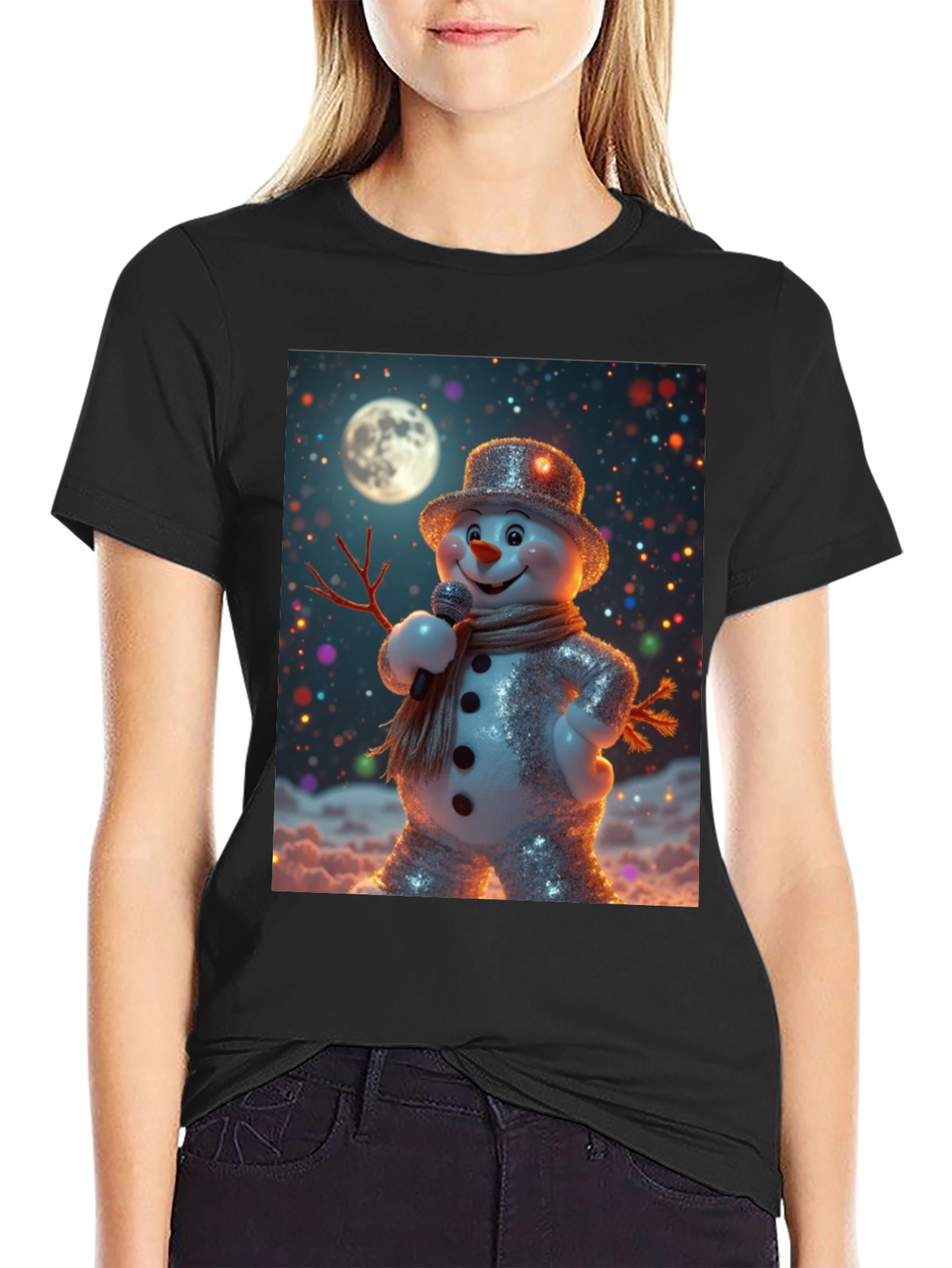 Singing Snowman Graphic Tee