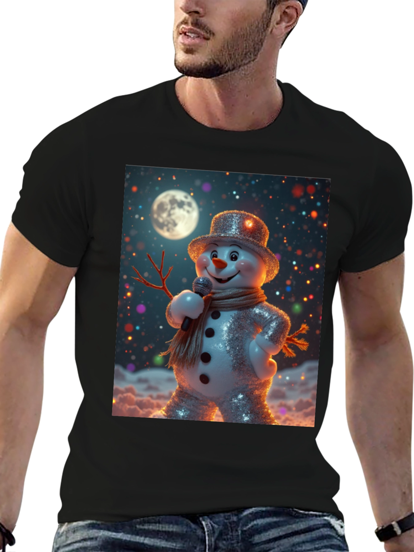 Singing Snowman Graphic Tee
