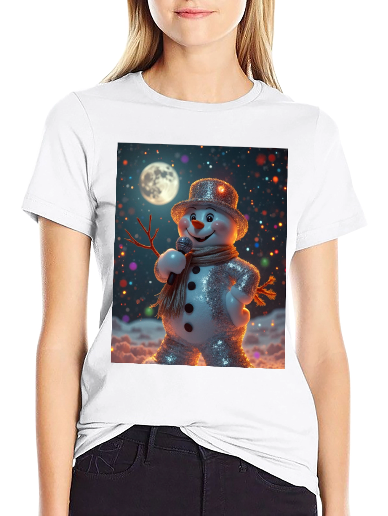 Singing Snowman Graphic Tee