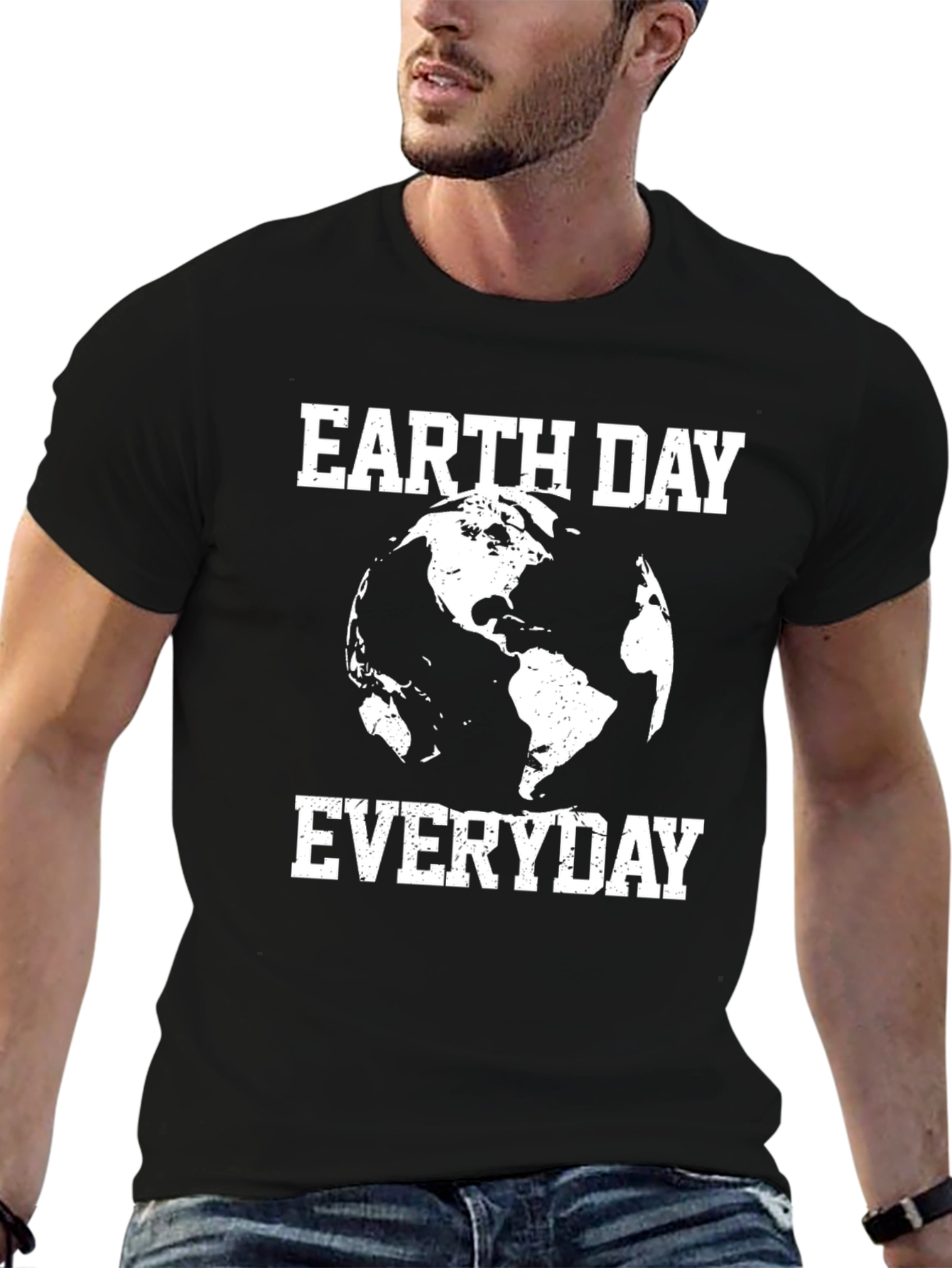 Earth Day Everyday Black T-Shirt