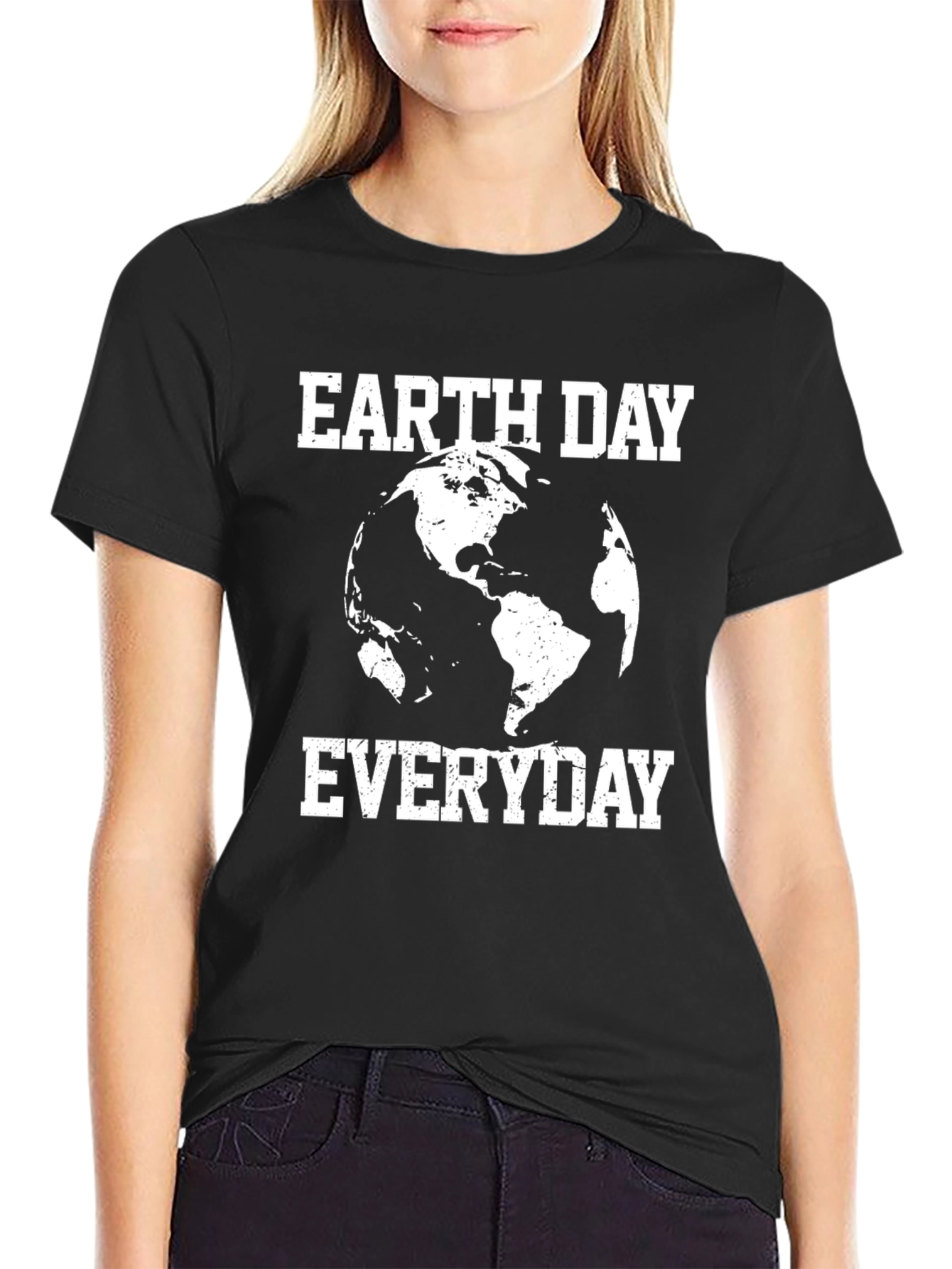 Earth Day Everyday Black T-Shirt