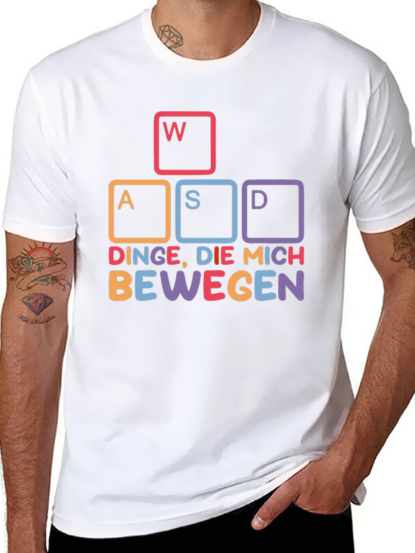 WASD Gaming T-Shirt - DINGE DIE MICH BEWEGEN