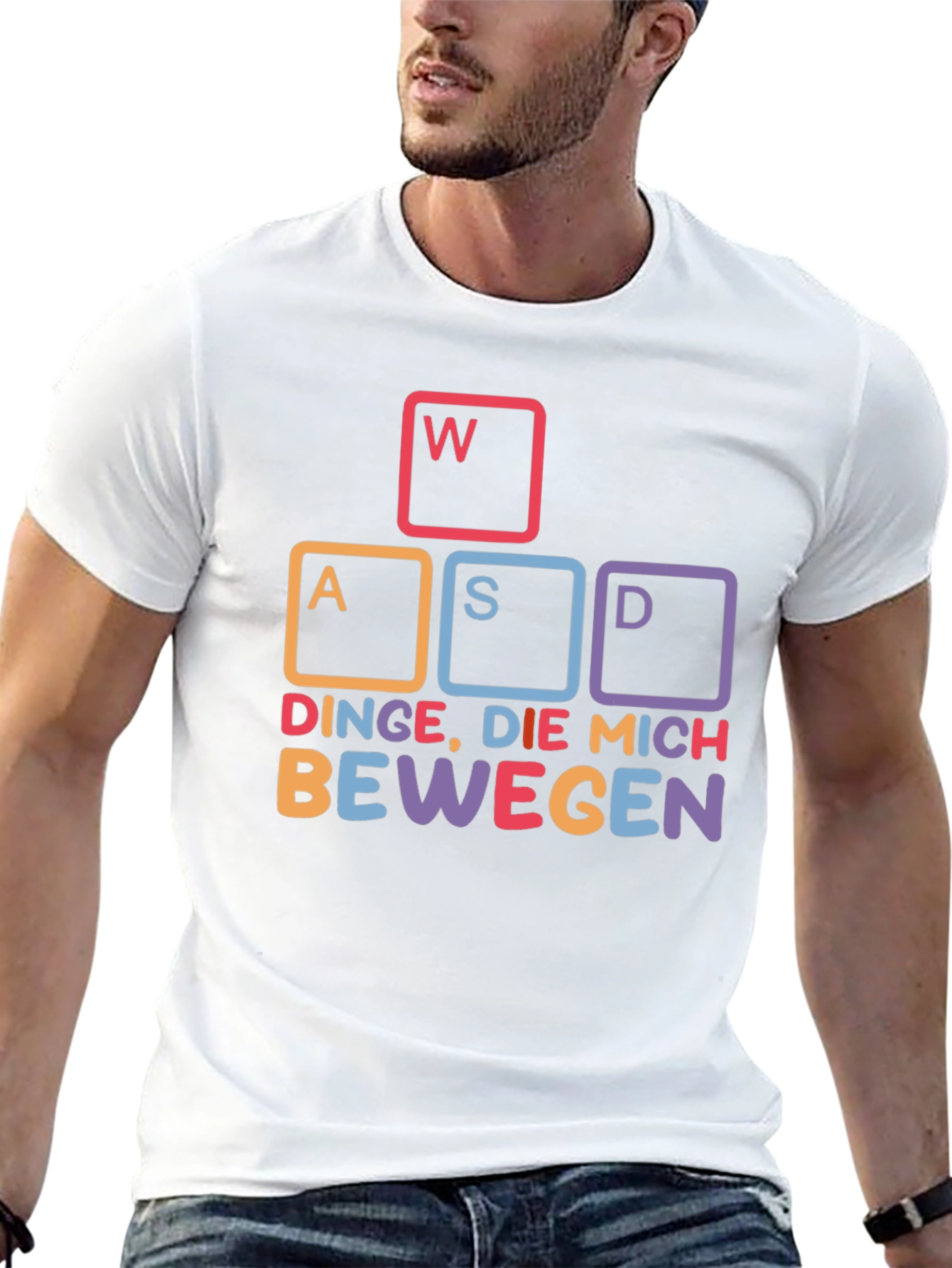 WASD Gaming T-Shirt - DINGE DIE MICH BEWEGEN