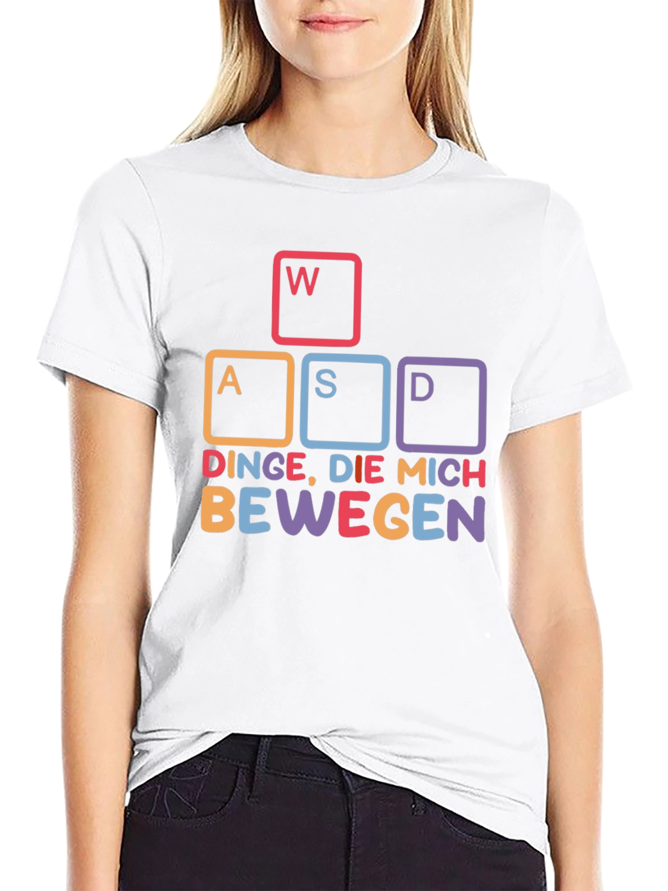 WASD Gaming T-Shirt - DINGE DIE MICH BEWEGEN
