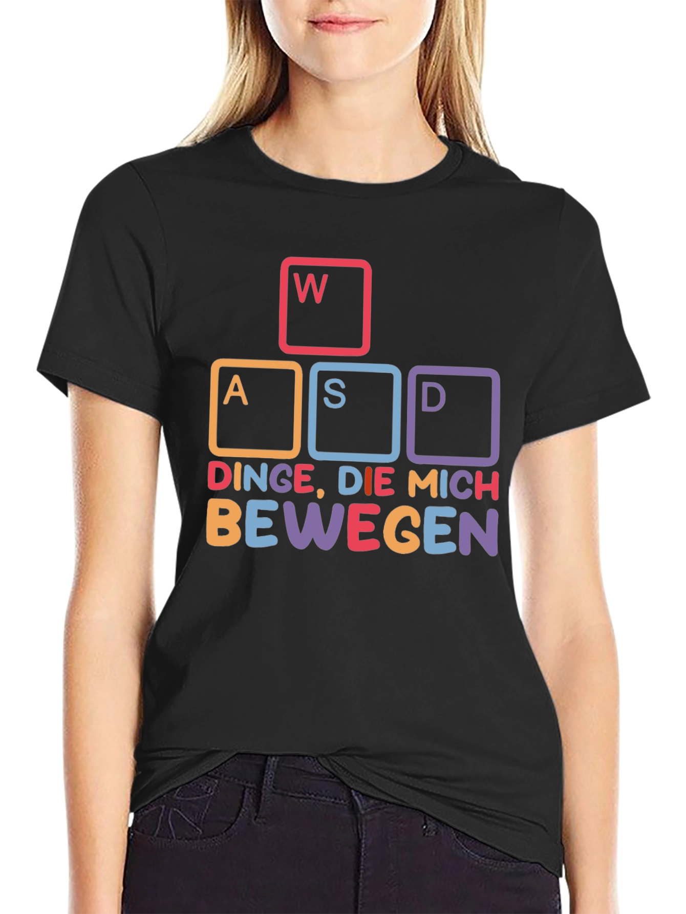 WASD Gaming T-Shirt - DINGE DIE MICH BEWEGEN
