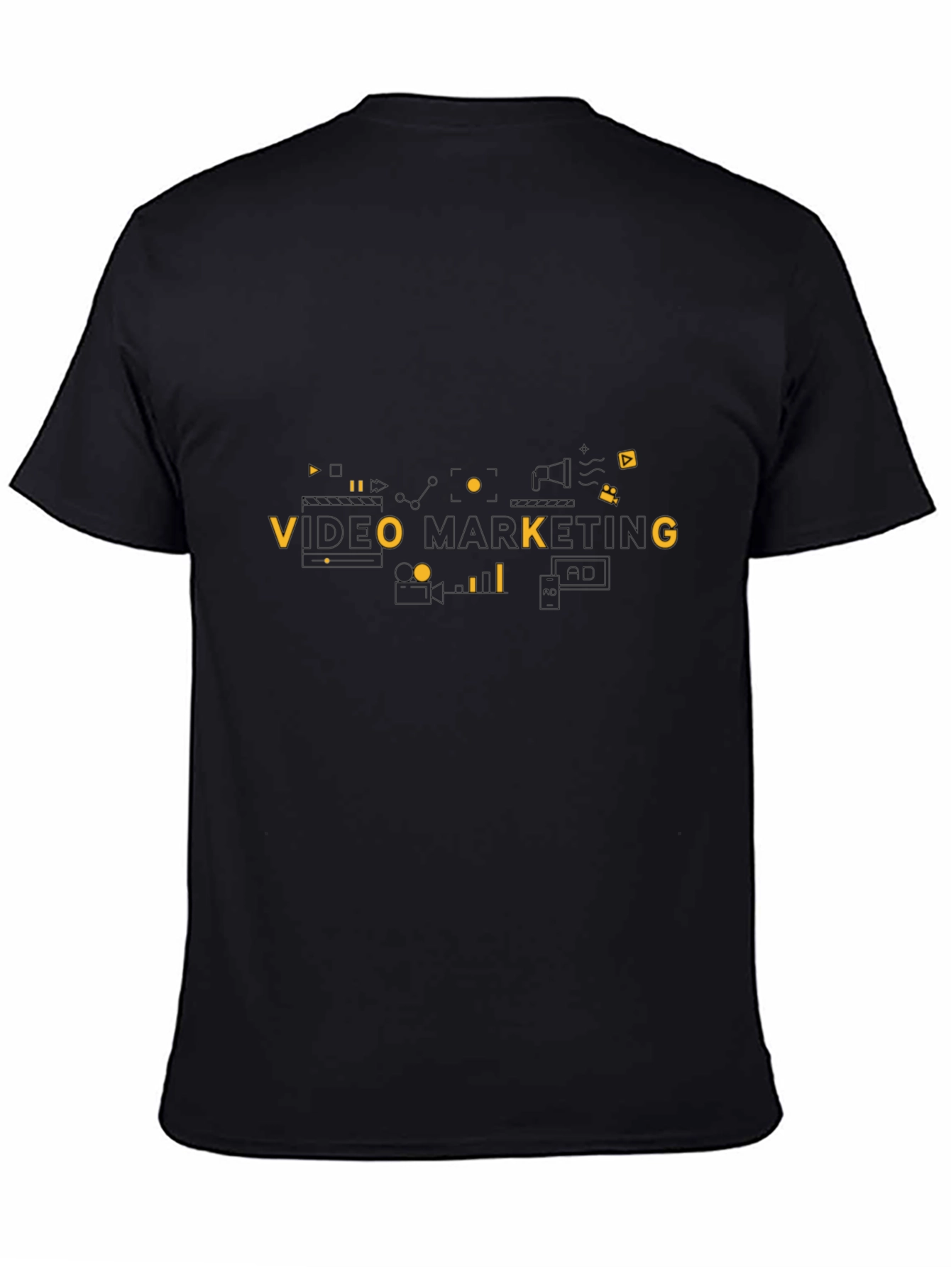 Video Marketing Graphic Tee - Black