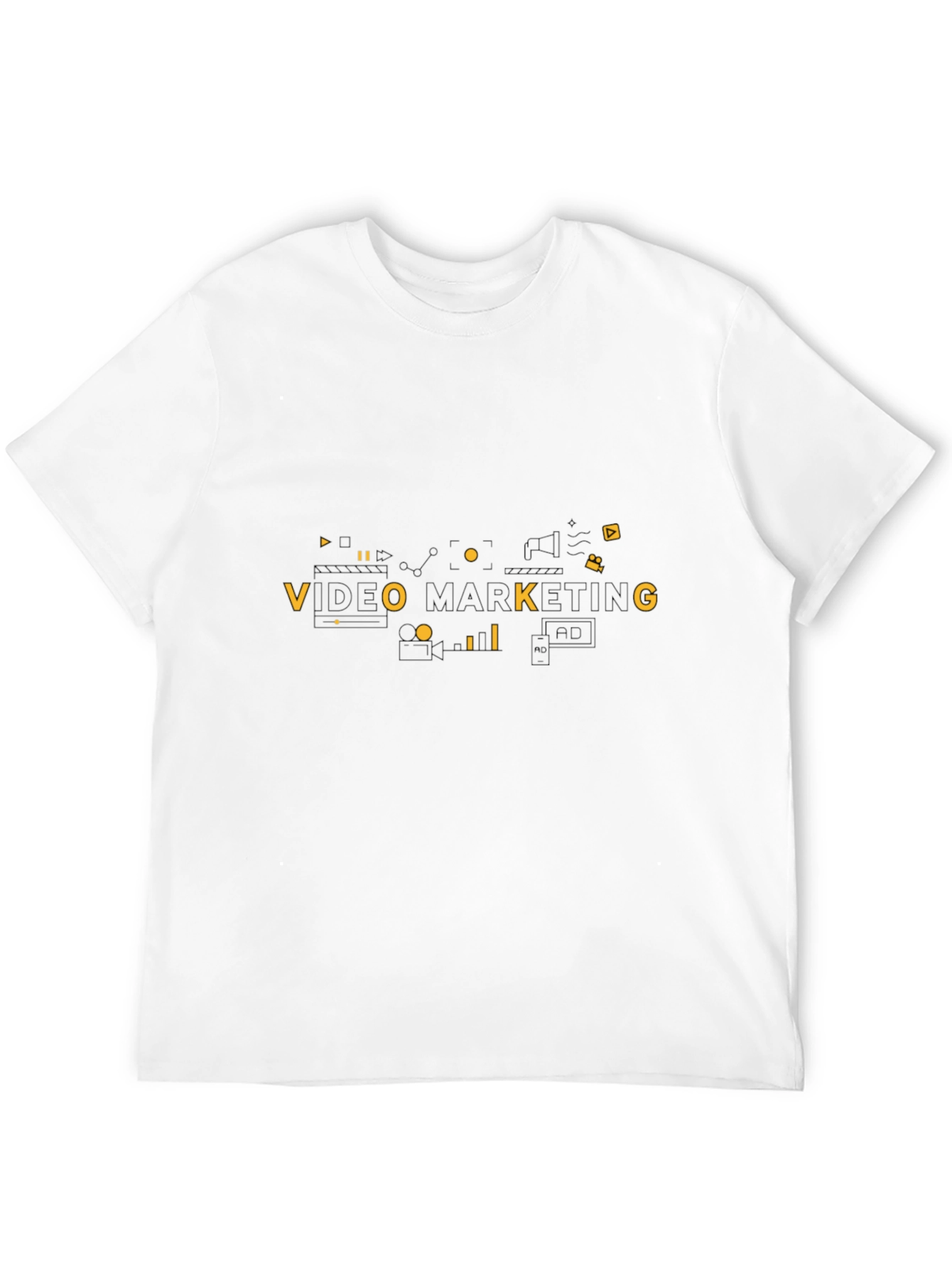 Video Marketing Graphic Tee - Black
