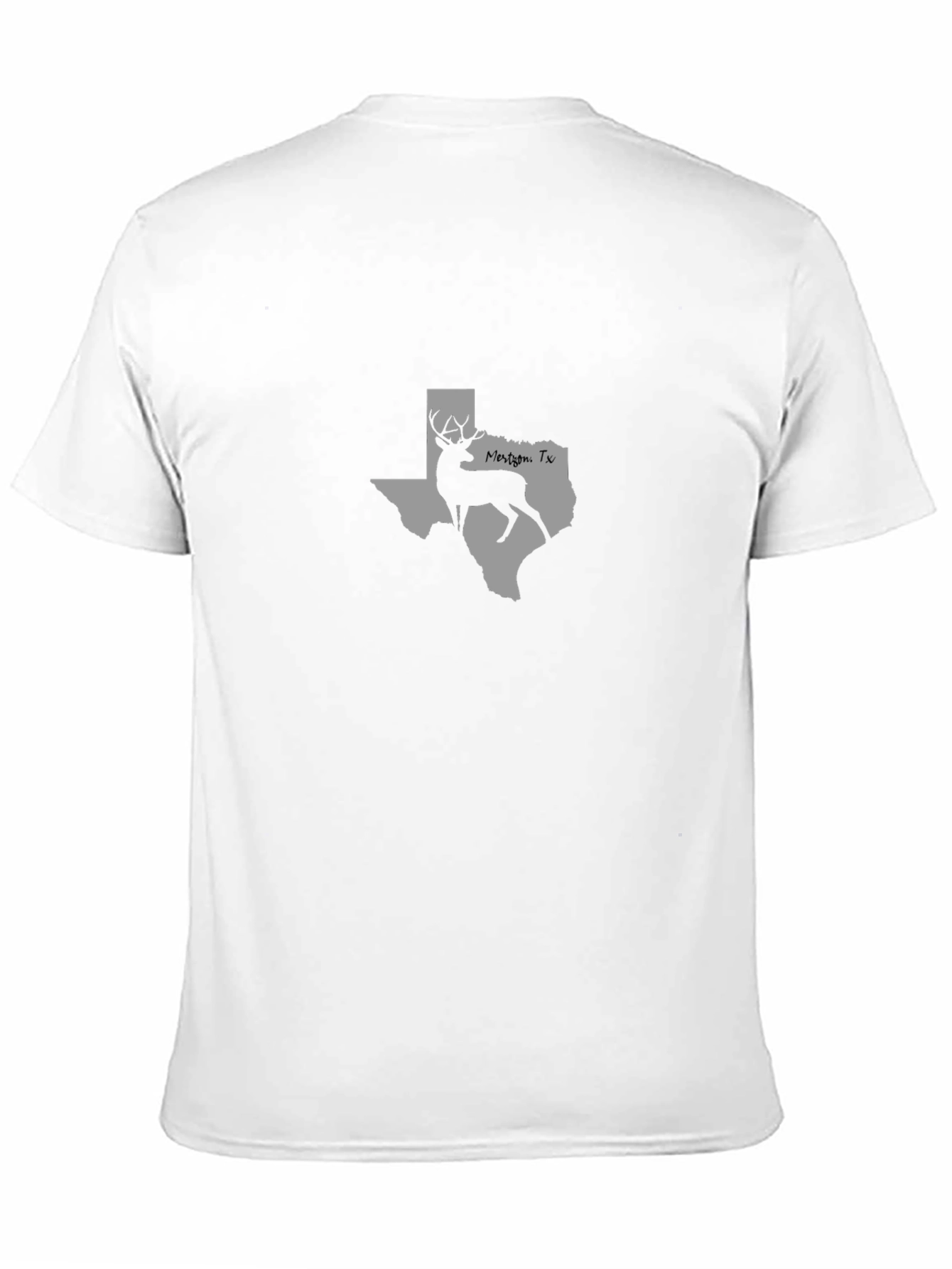 Mens Black Texas Deer Graphic Tee