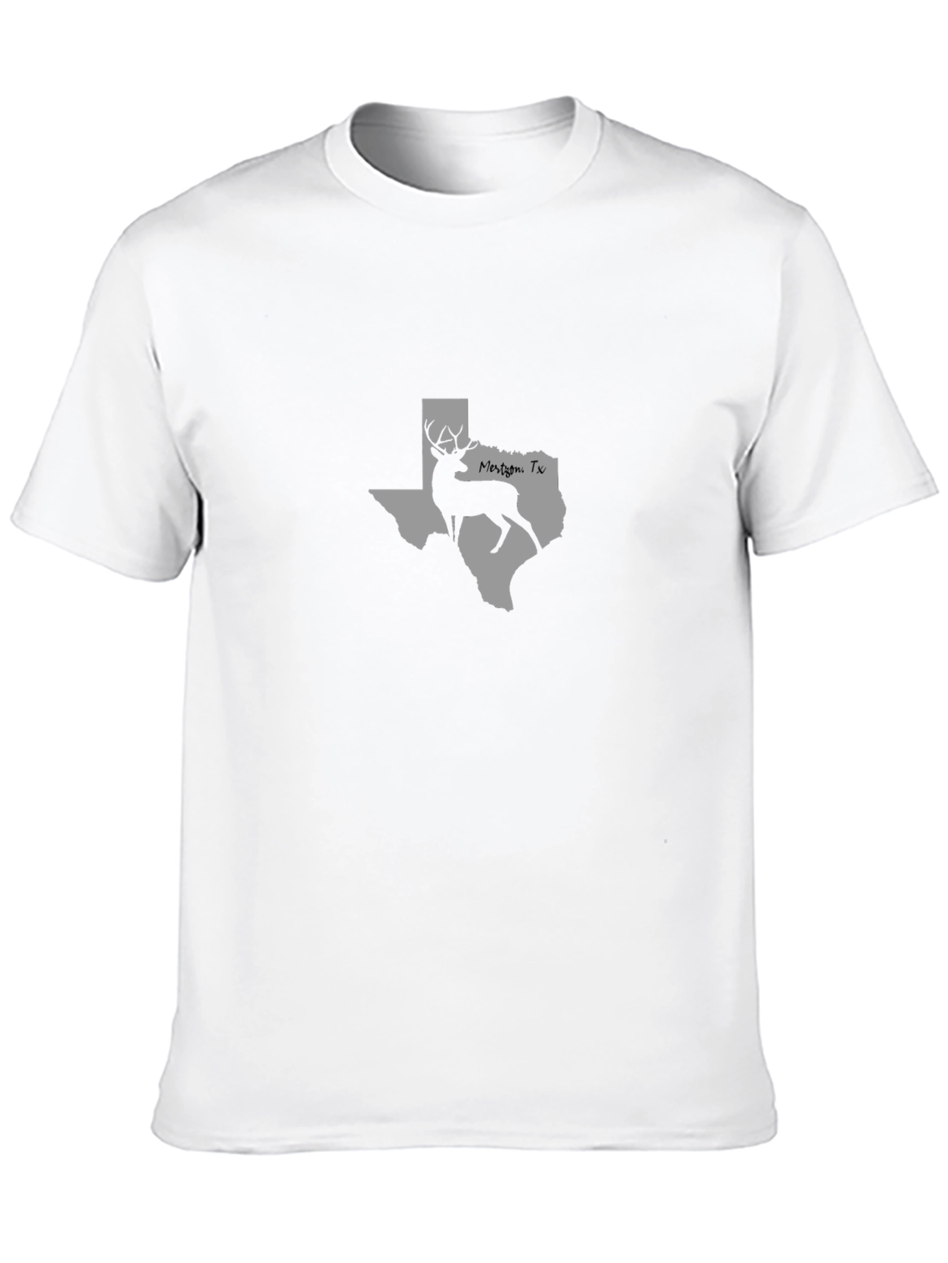 Mens Black Texas Deer Graphic Tee
