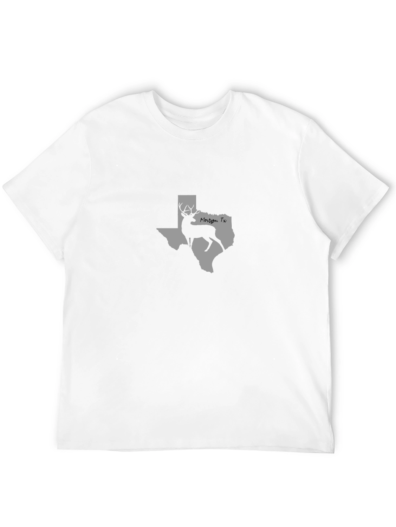 Mens Black Texas Deer Graphic Tee