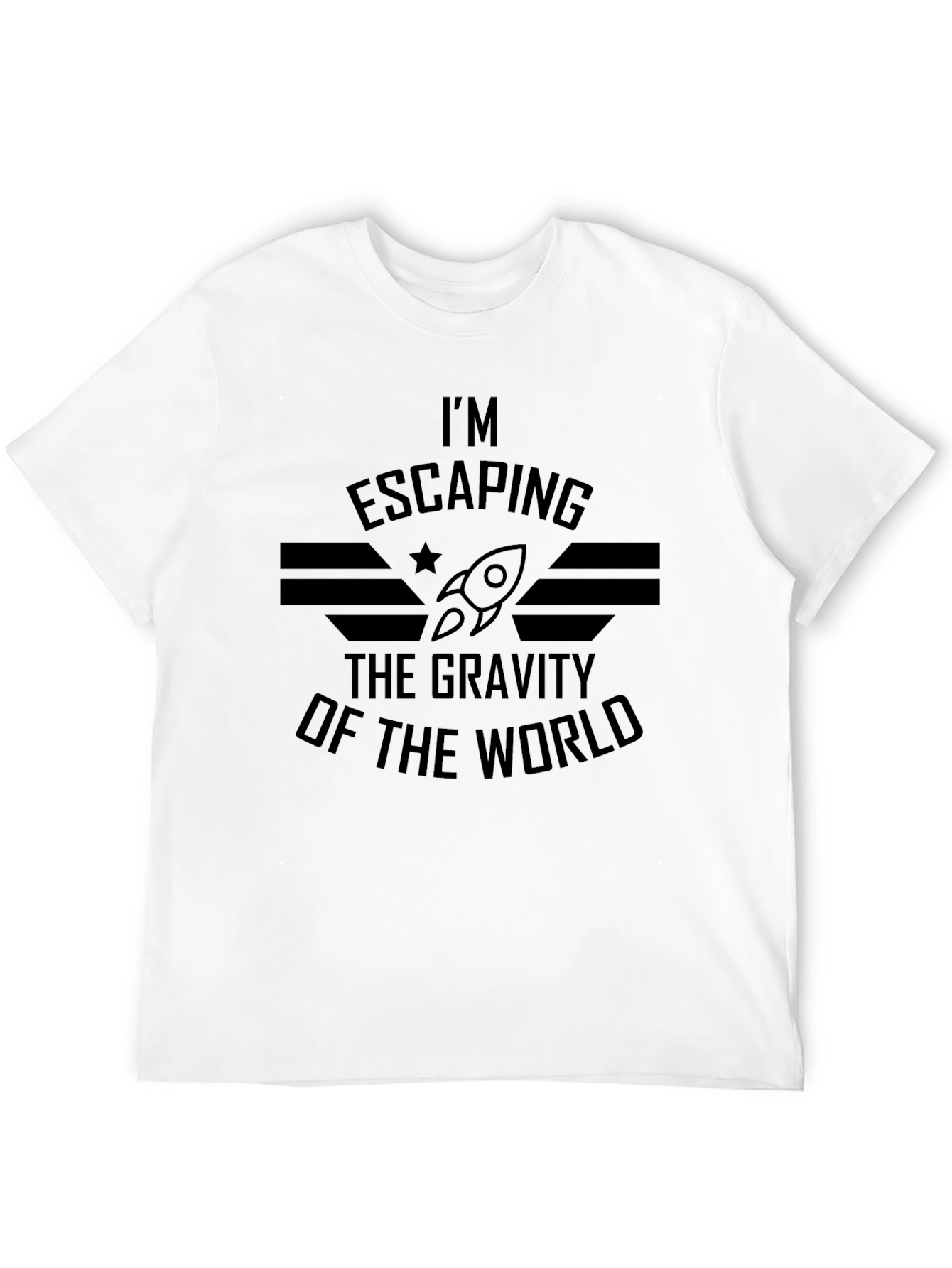 Escaping Gravity T-Shirt - Mens Black Graphic Tee