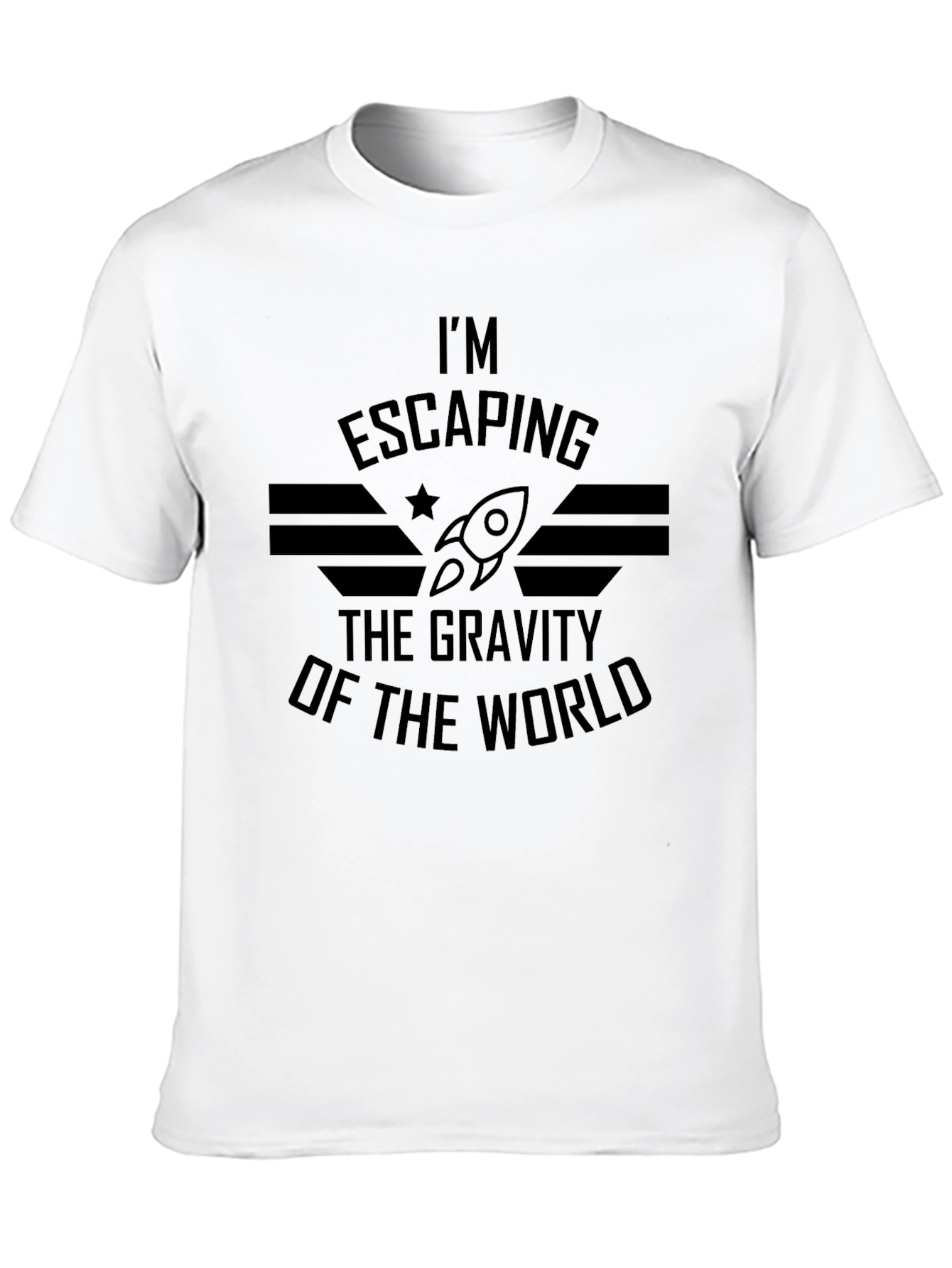Escaping Gravity T-Shirt - Mens Black Graphic Tee