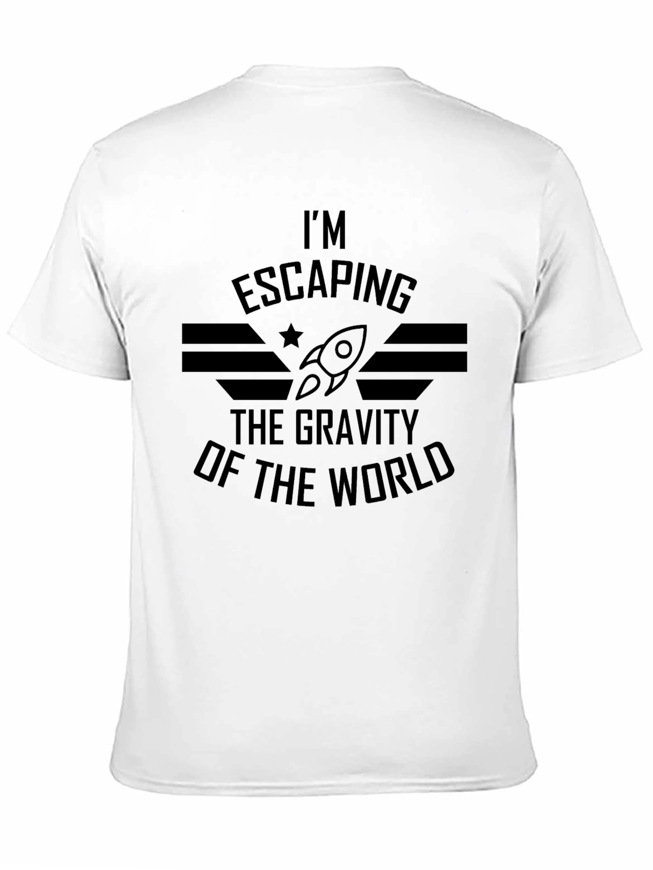 Escaping Gravity T-Shirt - Mens Black Graphic Tee