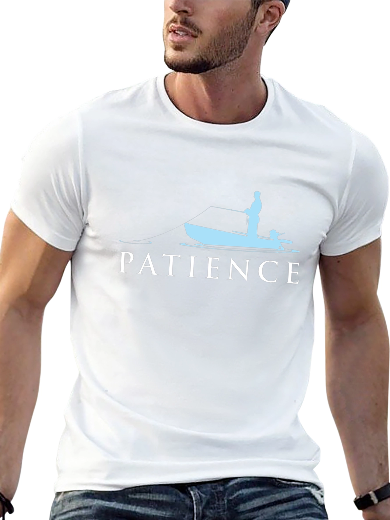 Patience Fishing T-Shirt - Boat Angler Tee
