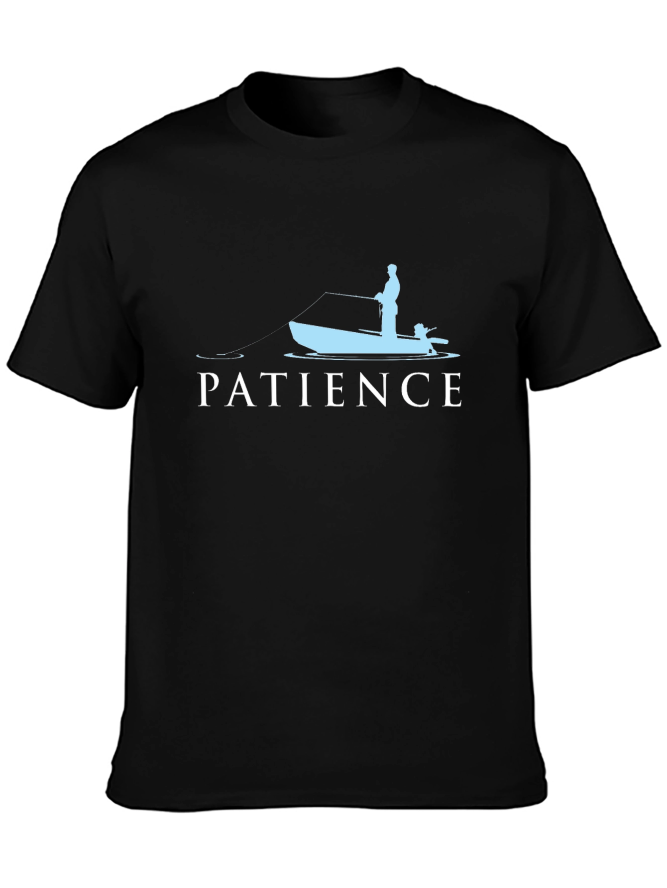 Patience Fishing T-Shirt - Boat Angler Tee