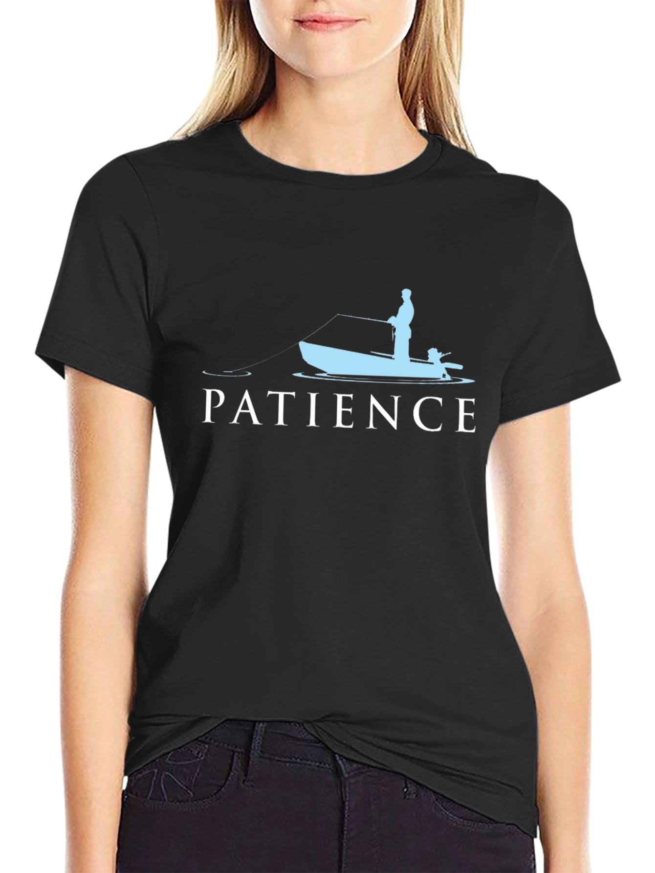 Patience Fishing T-Shirt - Boat Angler Tee