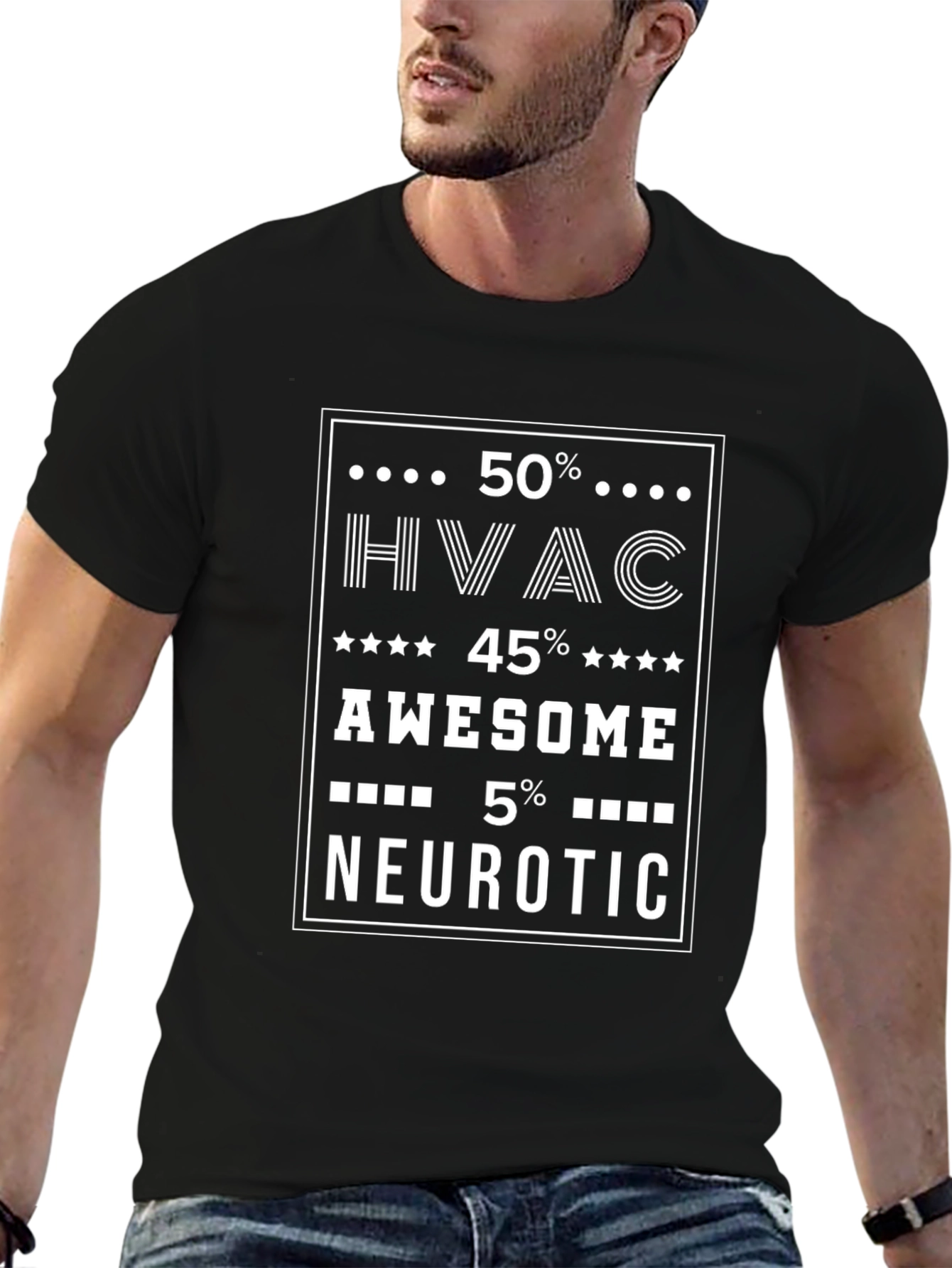 HVAC Awesome Neurotic Funny T-Shirt