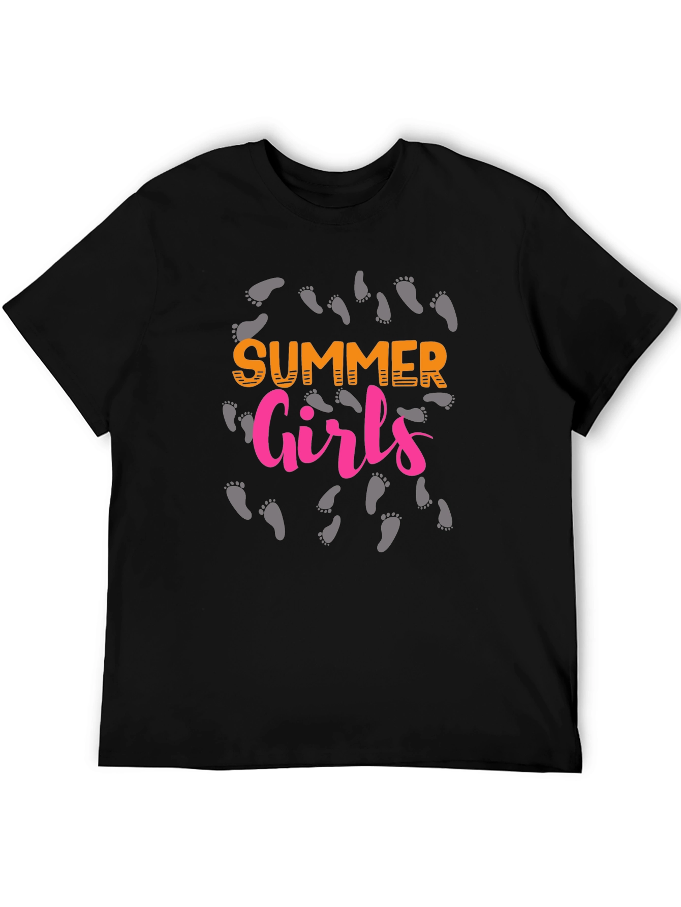 Summer Girls Black T-Shirt