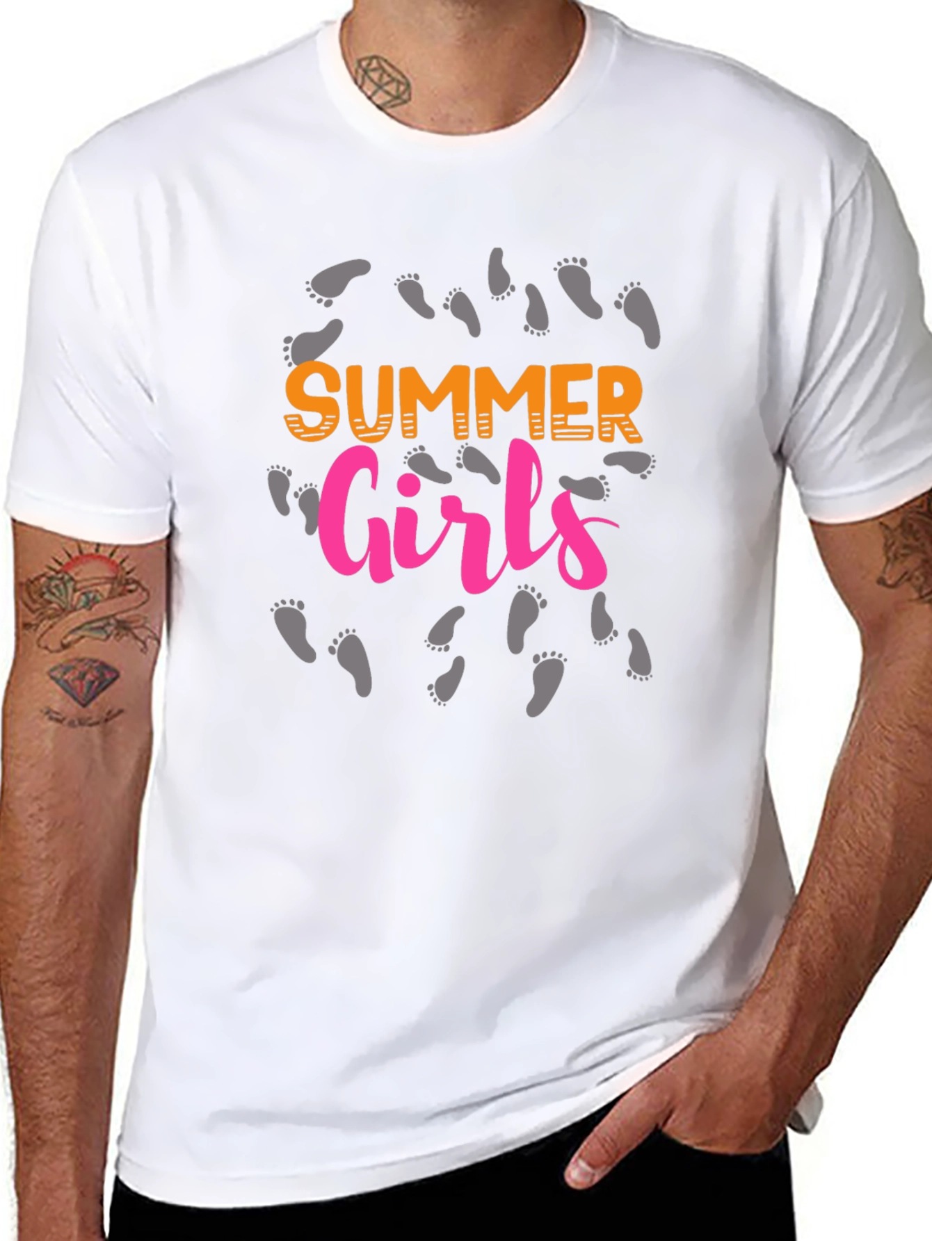Summer Girls Black T-Shirt