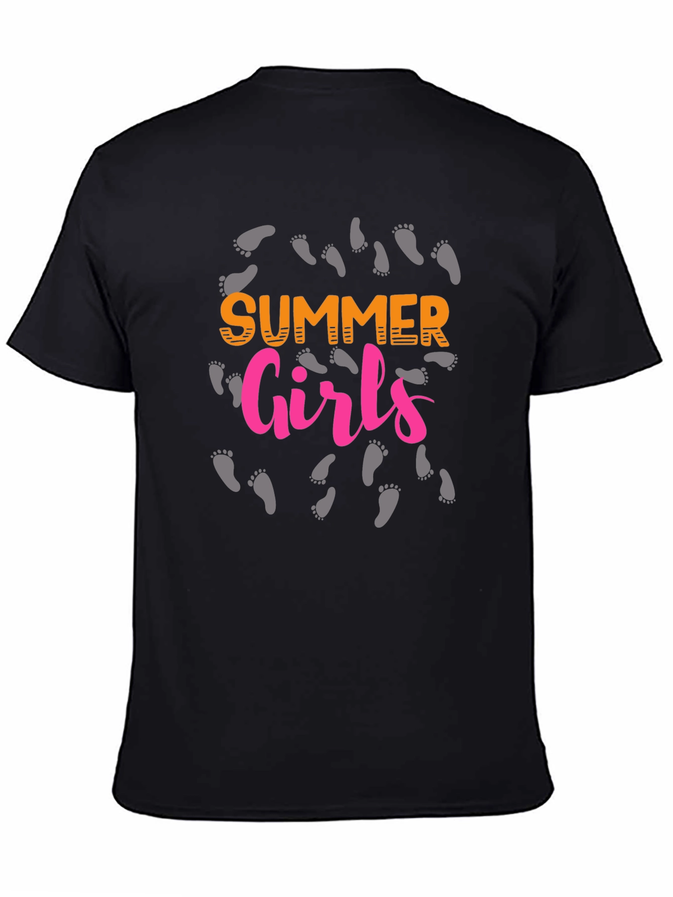 Summer Girls Black T-Shirt