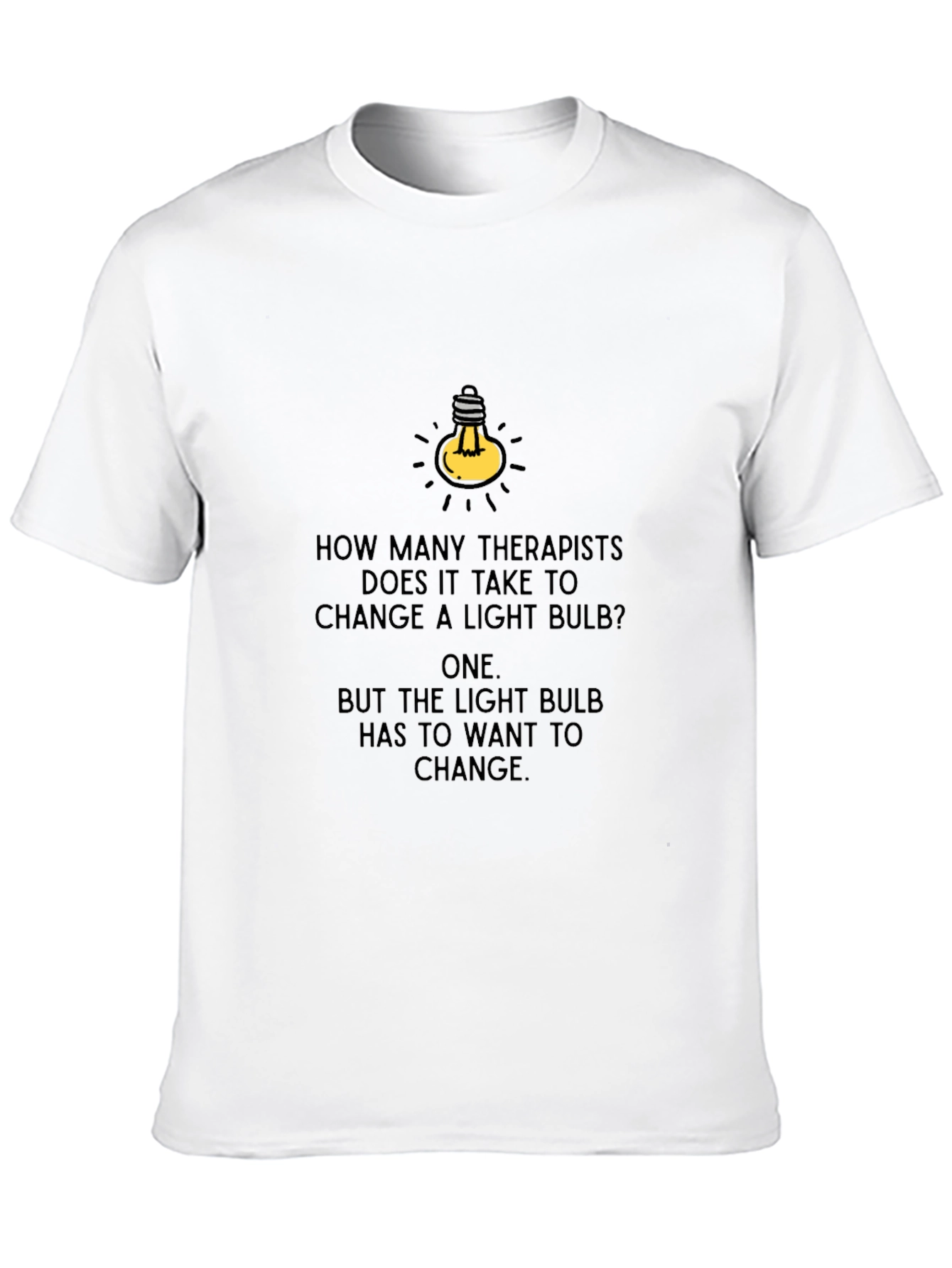 Therapist Light Bulb Humor T-Shirt