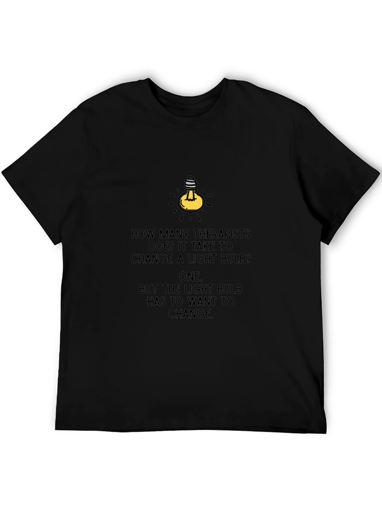 Therapist Light Bulb Humor T-Shirt