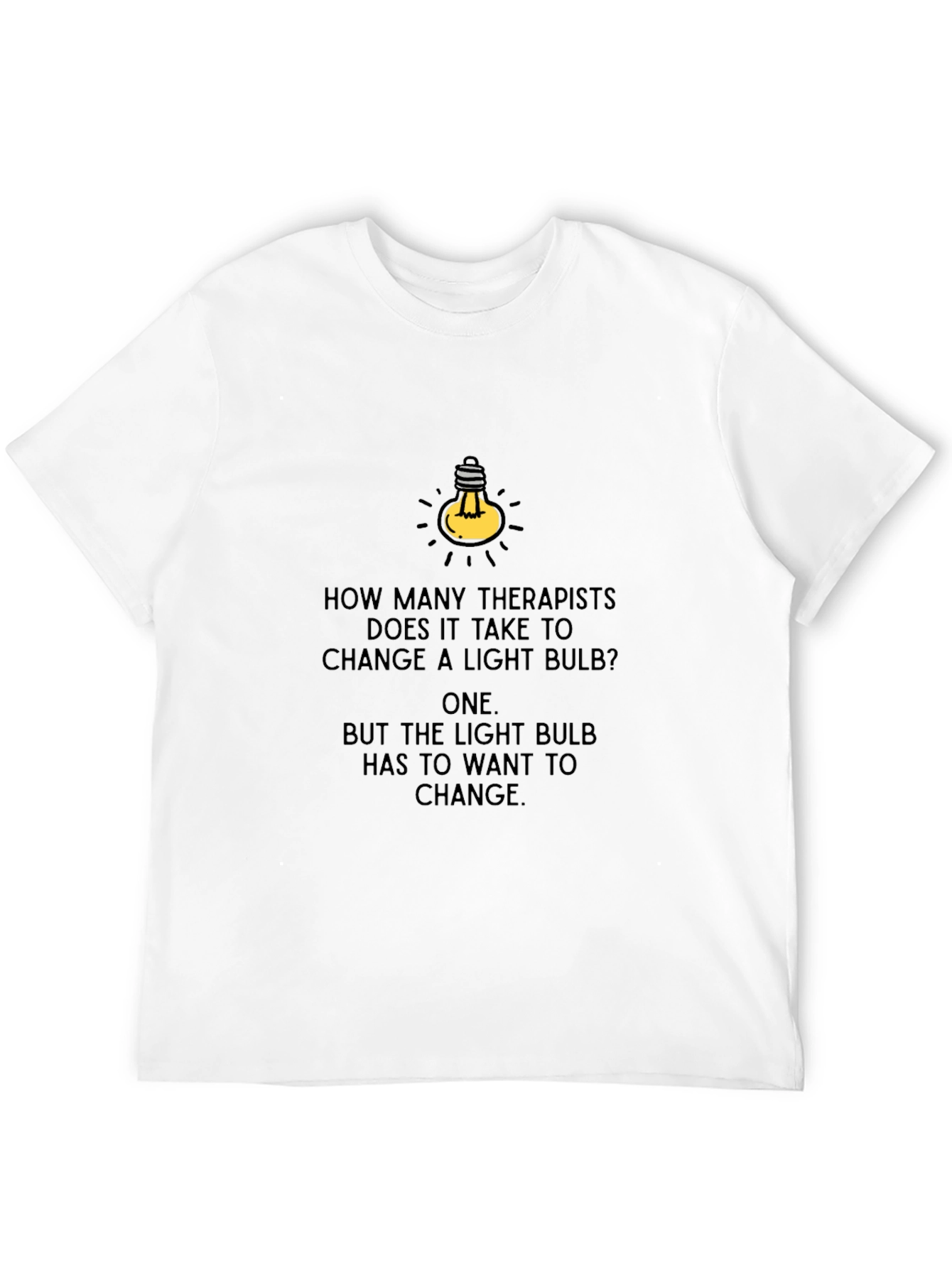 Therapist Light Bulb Humor T-Shirt
