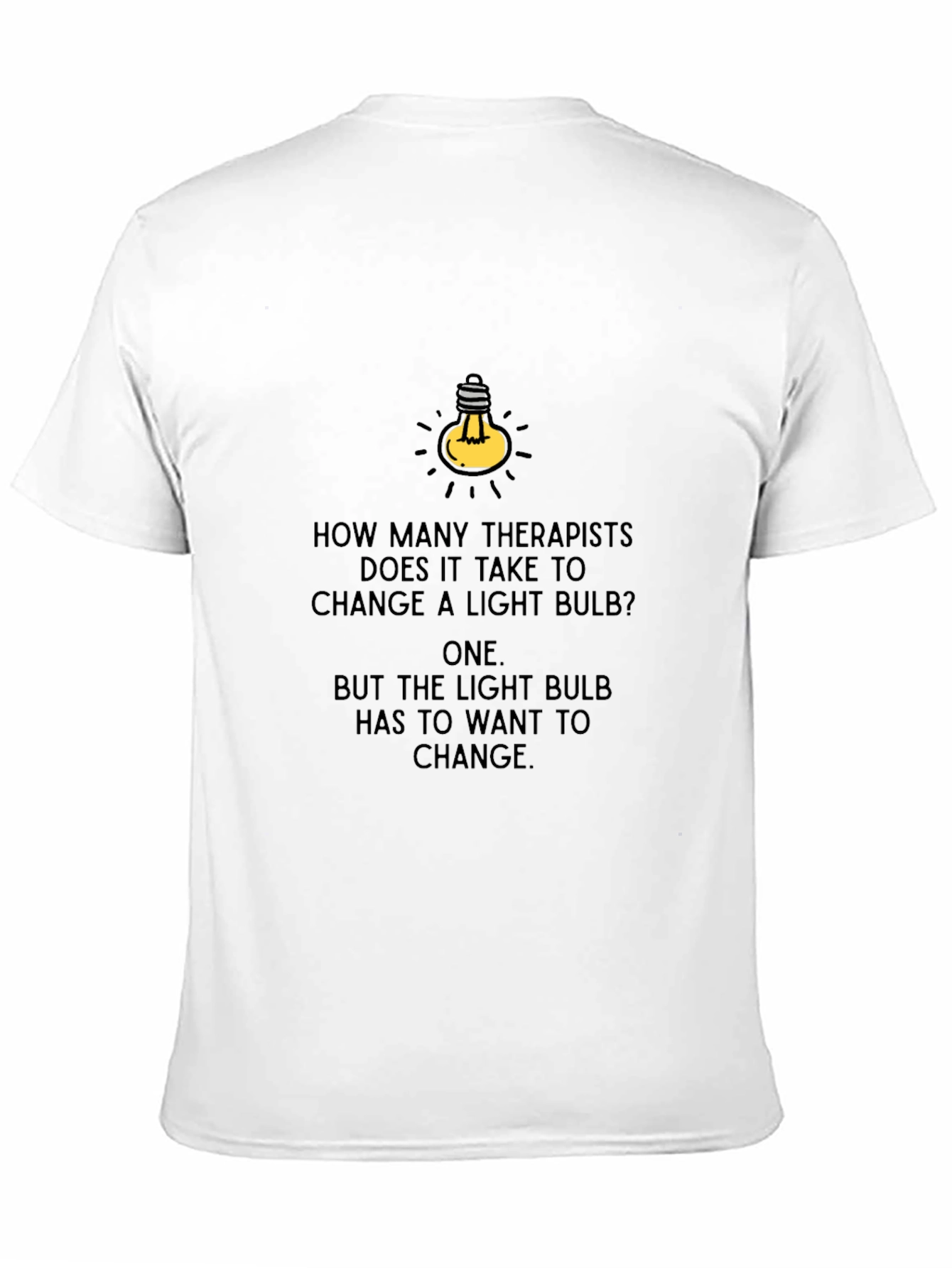 Therapist Light Bulb Humor T-Shirt