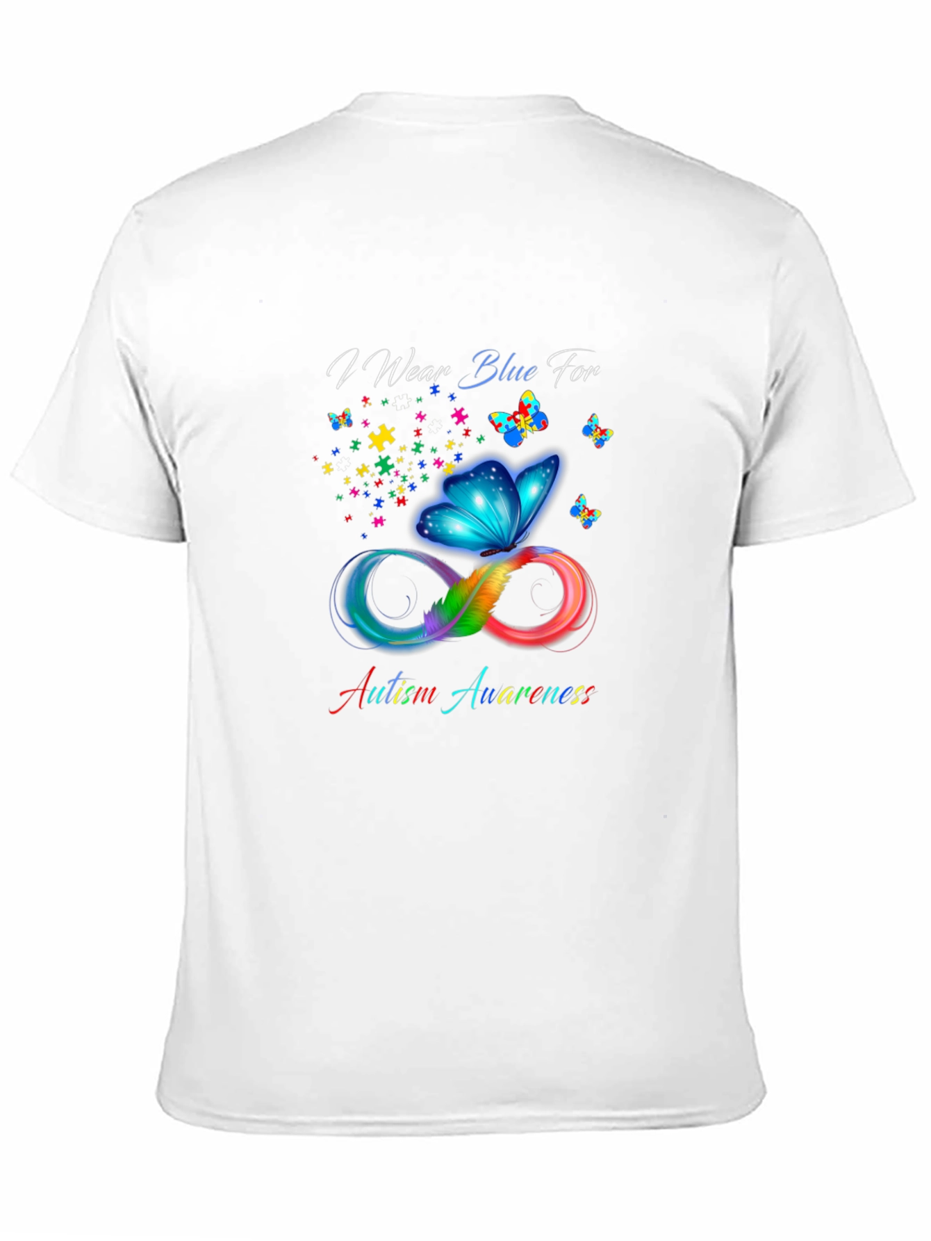 Autism Awareness Butterfly Infinity T-Shirt